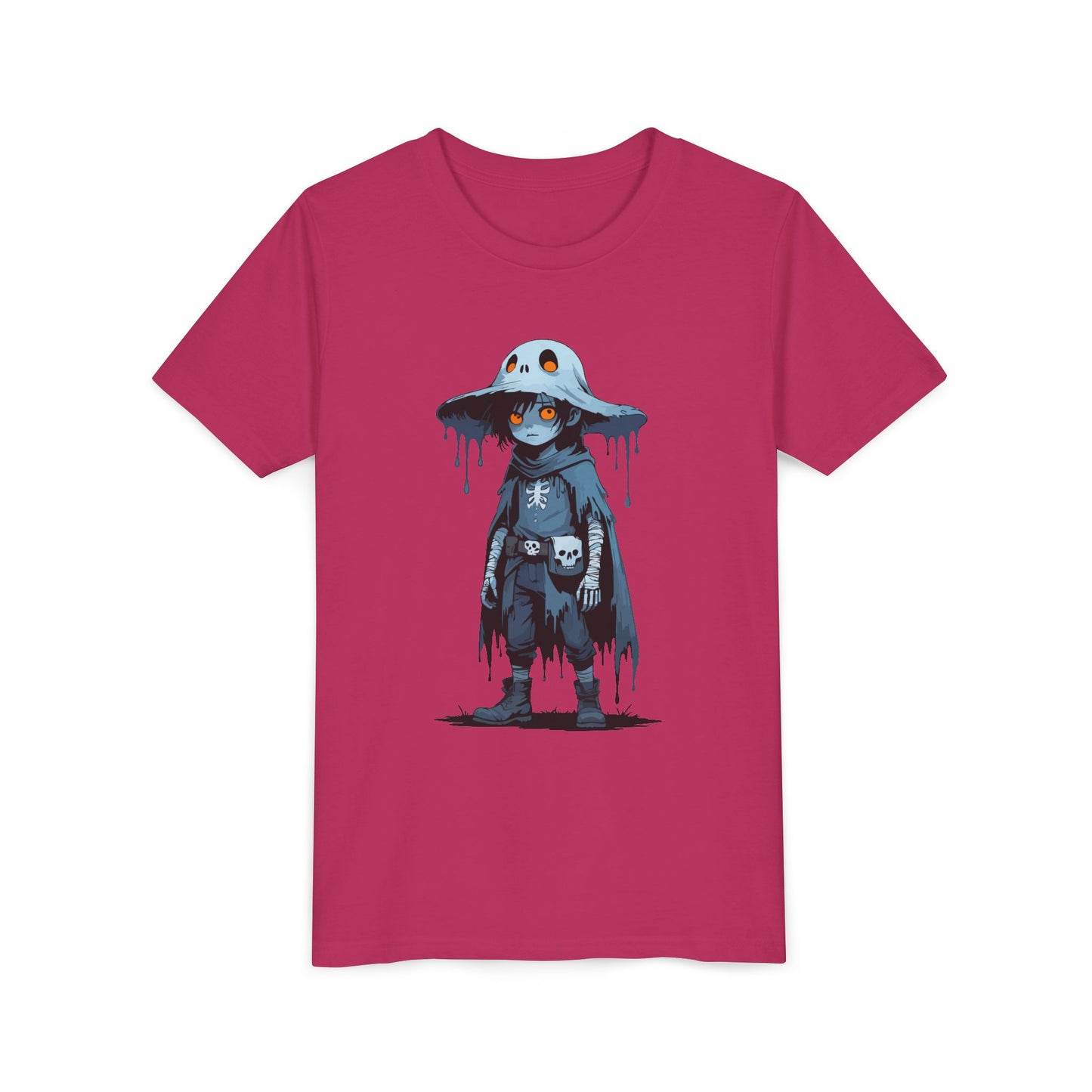 Youth Short Sleeve Graphic Tee, Cool Cartoon T-Shirt for Kids, Unique Gift for Birthdays, Halloween, Playtime, Easygoing Style