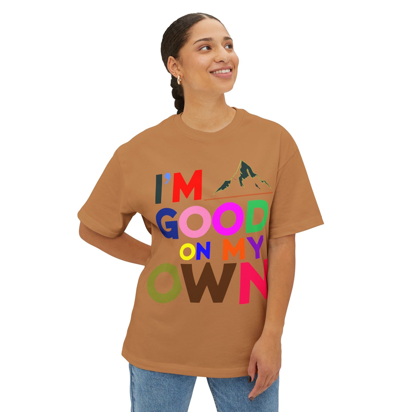 Empowering Oversized Tee, Motivational Tee, Unisex Casual Wear, Confidence Shirt, Gift for Friends, Everyday Wear