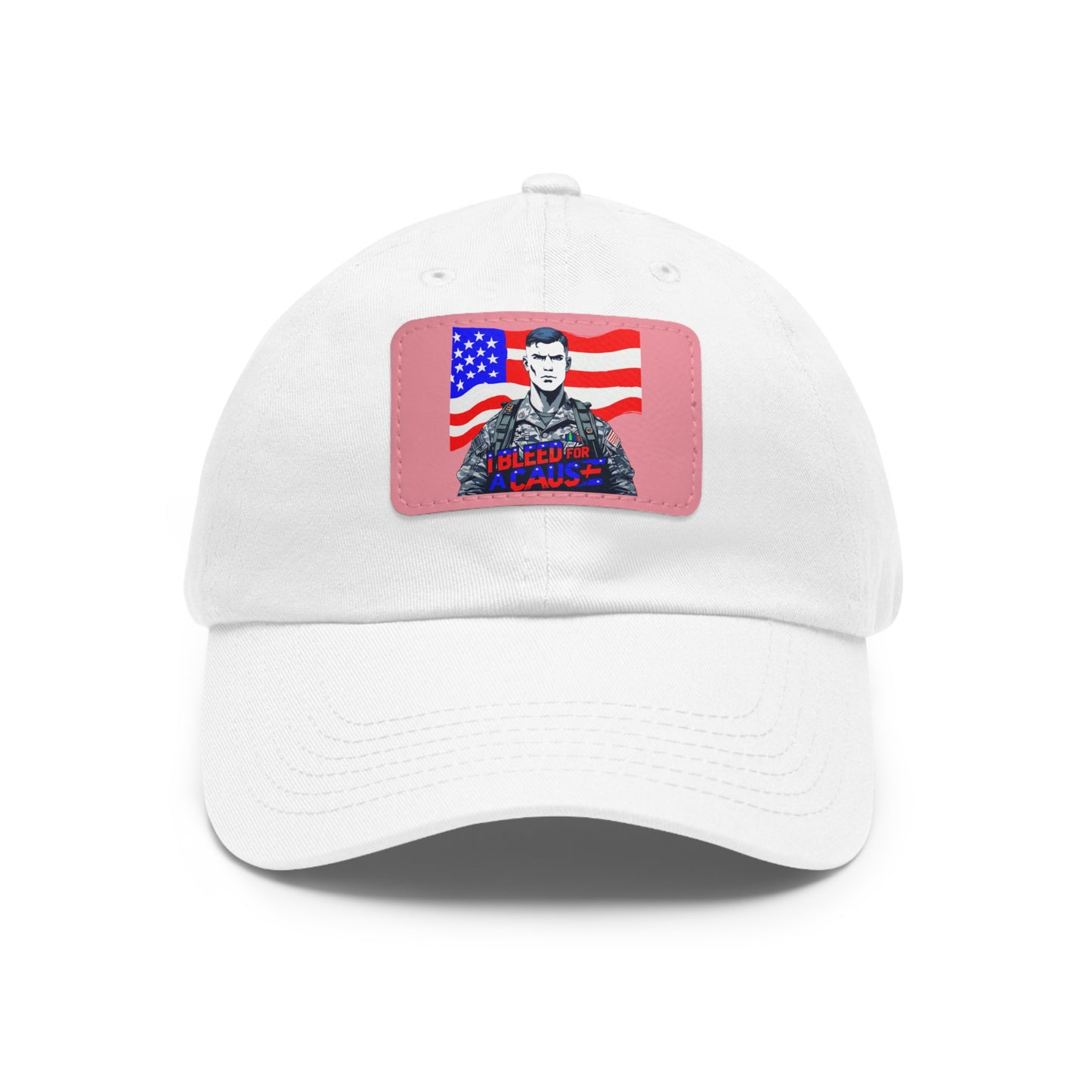 Patriotic Dad Hat with Leather Patch | Perfect Gift for Father's Day, Independence Day, Casual Outings, Outdoor Events, Everyday Wear