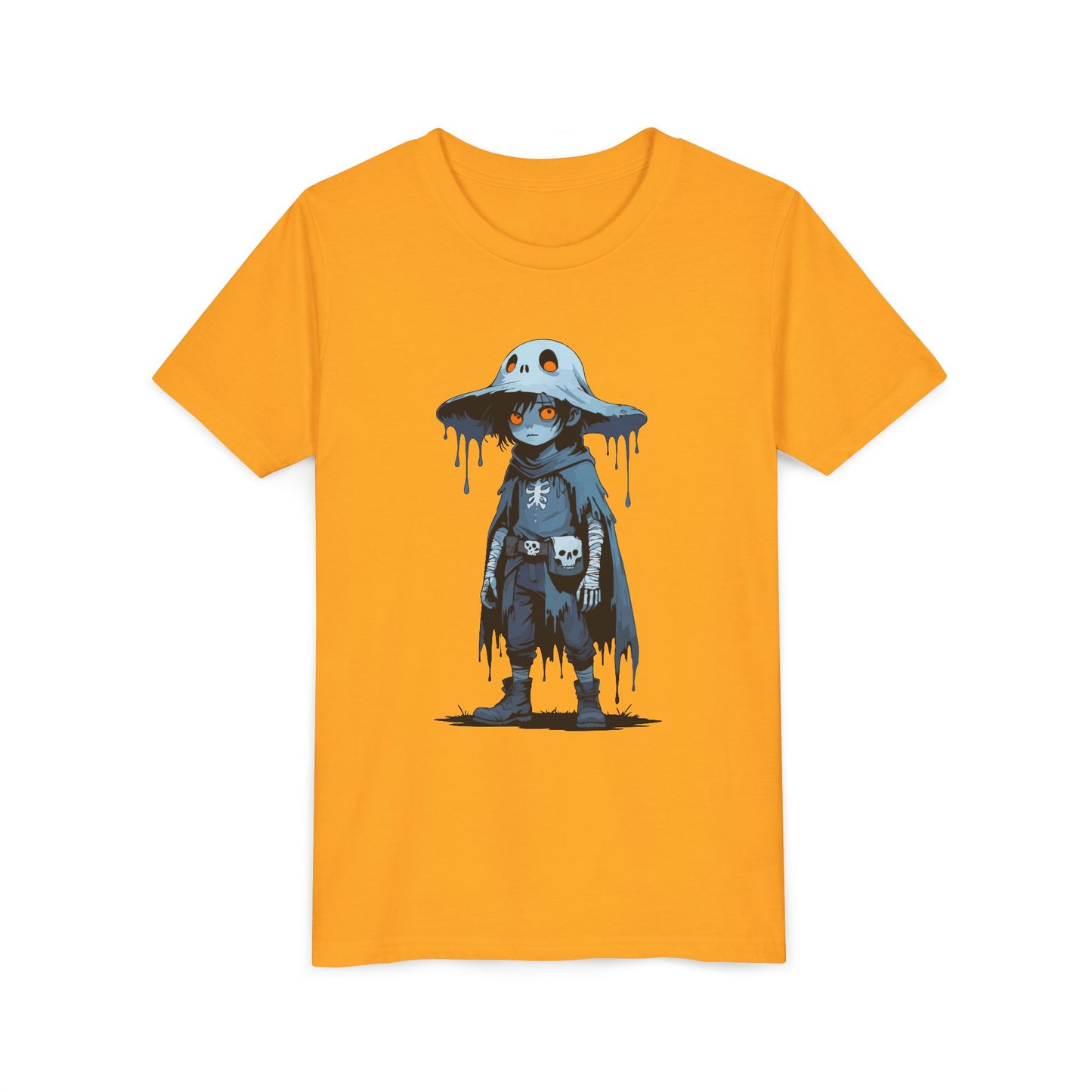 Youth Short Sleeve Graphic Tee, Cool Cartoon T-Shirt for Kids, Unique Gift for Birthdays, Halloween, Playtime, Easygoing Style