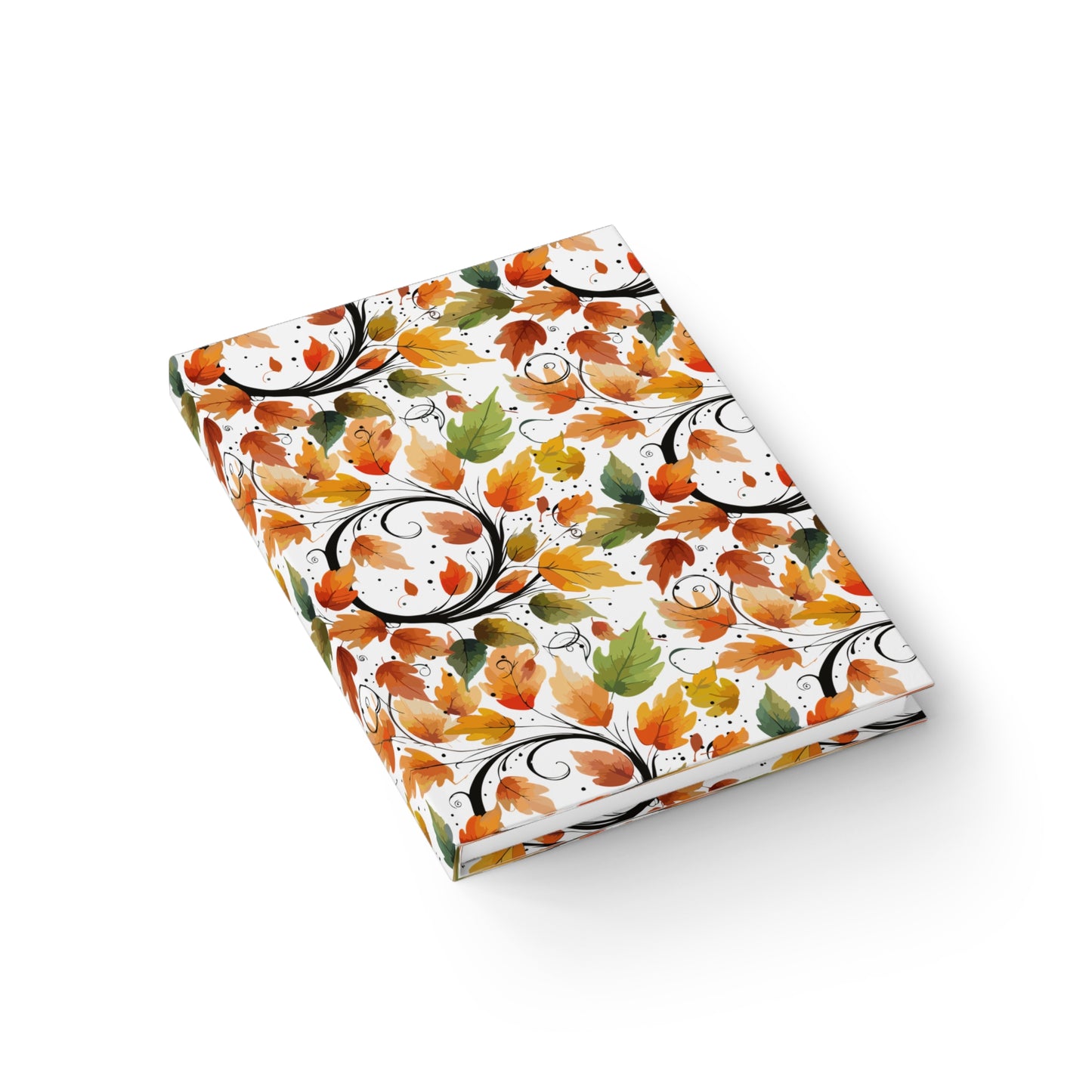 Autumn Leaves Journal, Fall Notebook, Seasonal Gift, Writing Journal, Nature Lover Stationery