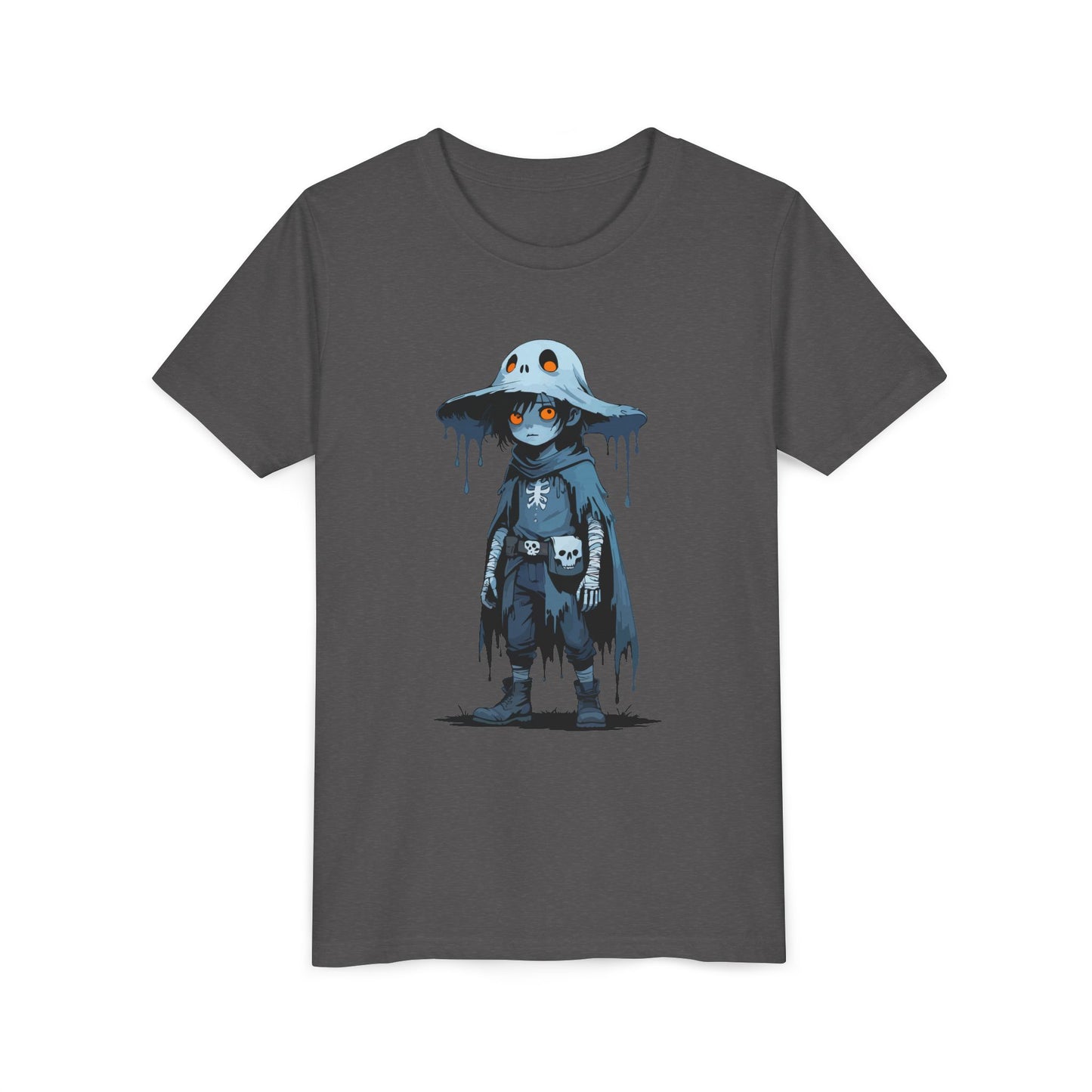 Youth Short Sleeve Graphic Tee, Cool Cartoon T-Shirt for Kids, Unique Gift for Birthdays, Halloween, Playtime, Easygoing Style