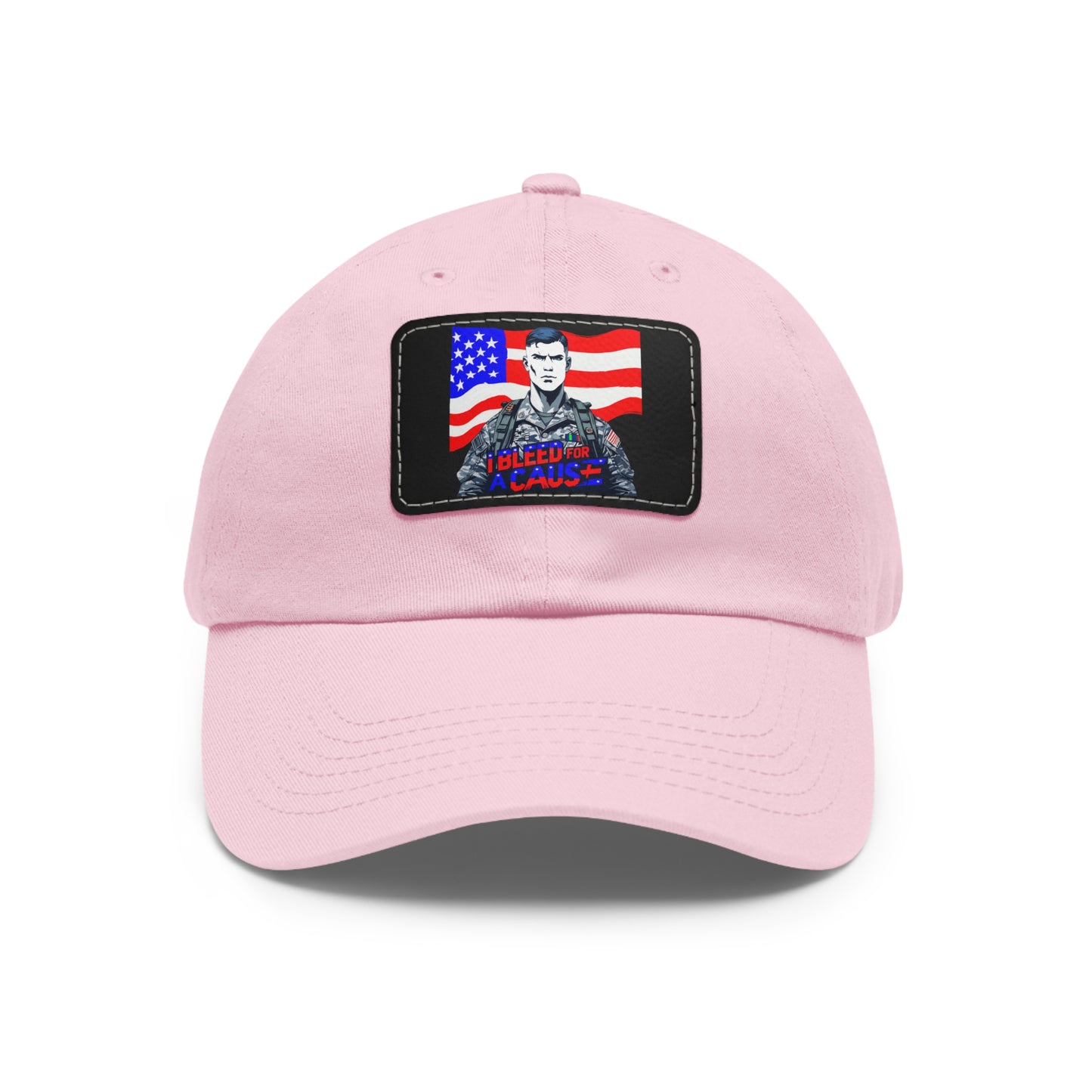 Patriotic Dad Hat with Leather Patch | Perfect Gift for Father's Day, Independence Day, Casual Outings, Outdoor Events, Everyday Wear