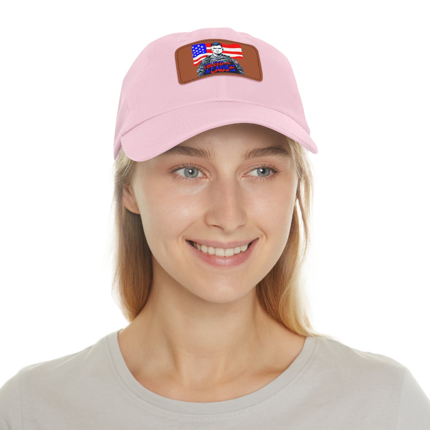 Patriotic Dad Hat with Leather Patch | Perfect Gift for Father's Day, Independence Day, Casual Outings, Outdoor Events, Everyday Wear