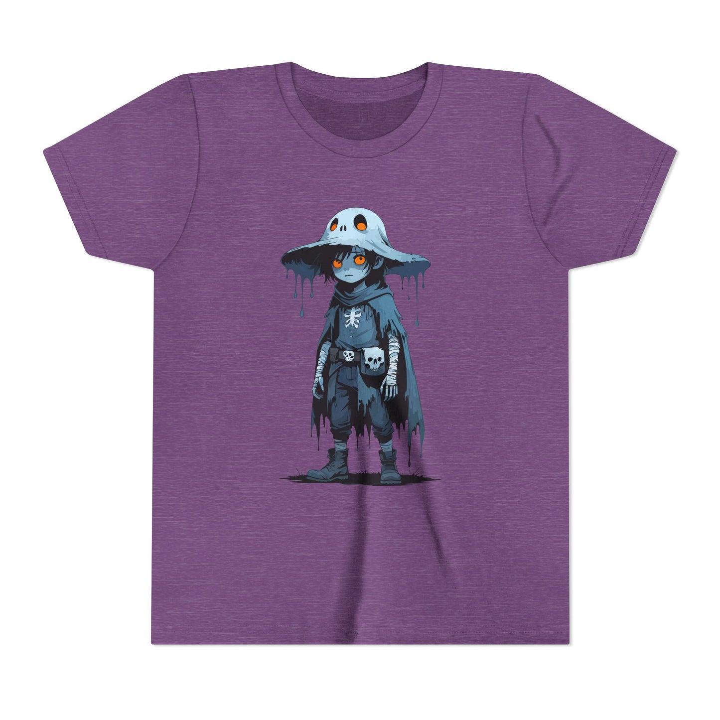 Youth Short Sleeve Graphic Tee, Cool Cartoon T-Shirt for Kids, Unique Gift for Birthdays, Halloween, Playtime, Easygoing Style