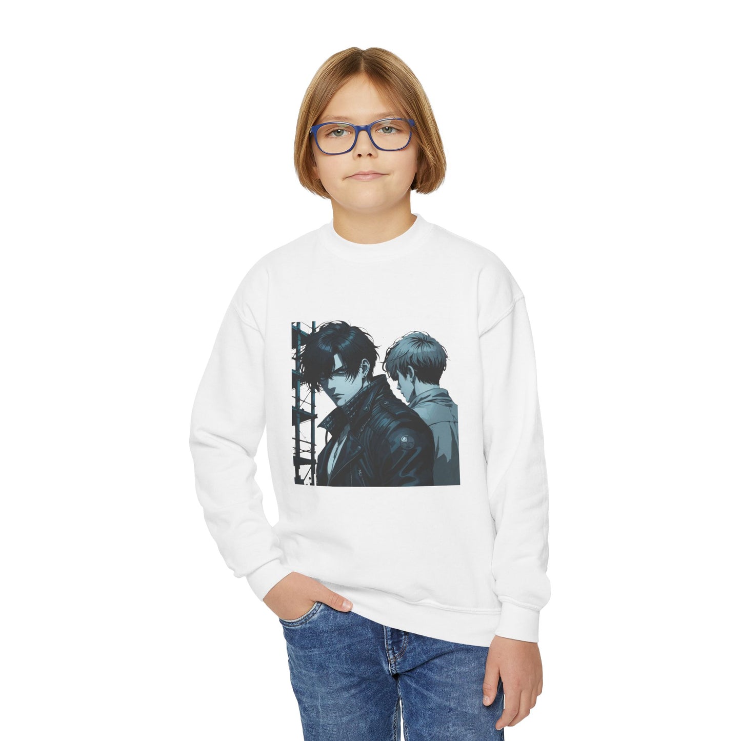 Youth Crewneck Sweatshirt - Vintage-Inspired Graphic Sweatshirt for Teens, Casual Wear, Gift for Birthdays & Holidays, Cozy Outfit