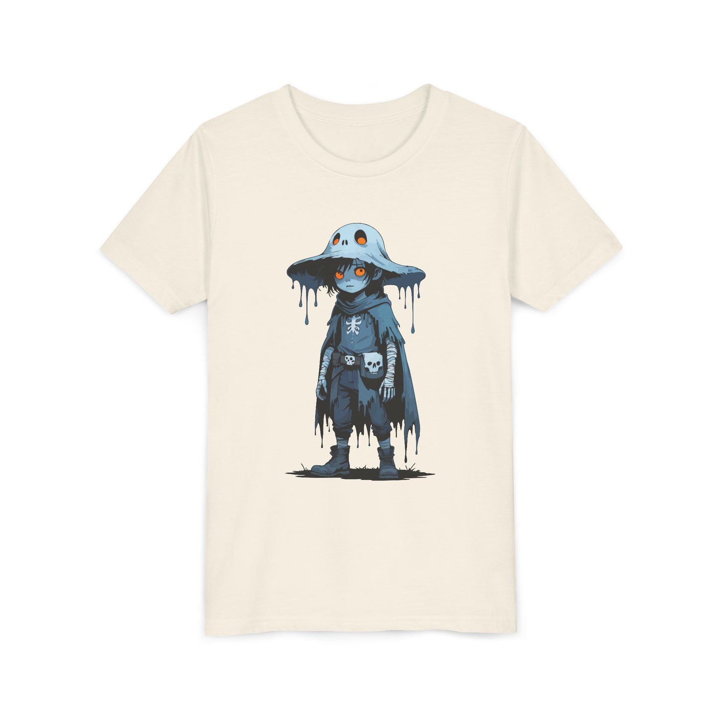 Youth Short Sleeve Graphic Tee, Cool Cartoon T-Shirt for Kids, Unique Gift for Birthdays, Halloween, Playtime, Easygoing Style
