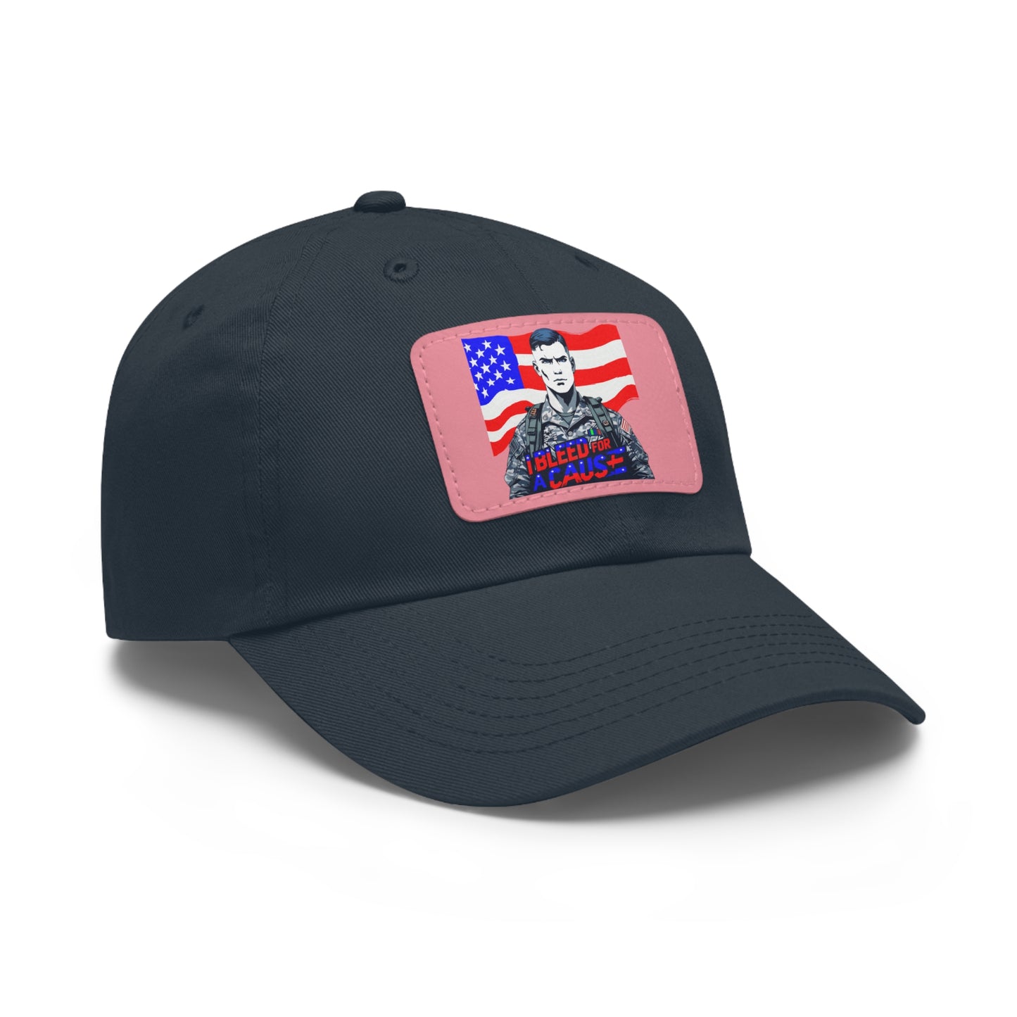 Patriotic Dad Hat with Leather Patch | Perfect Gift for Father's Day, Independence Day, Casual Outings, Outdoor Events, Everyday Wear