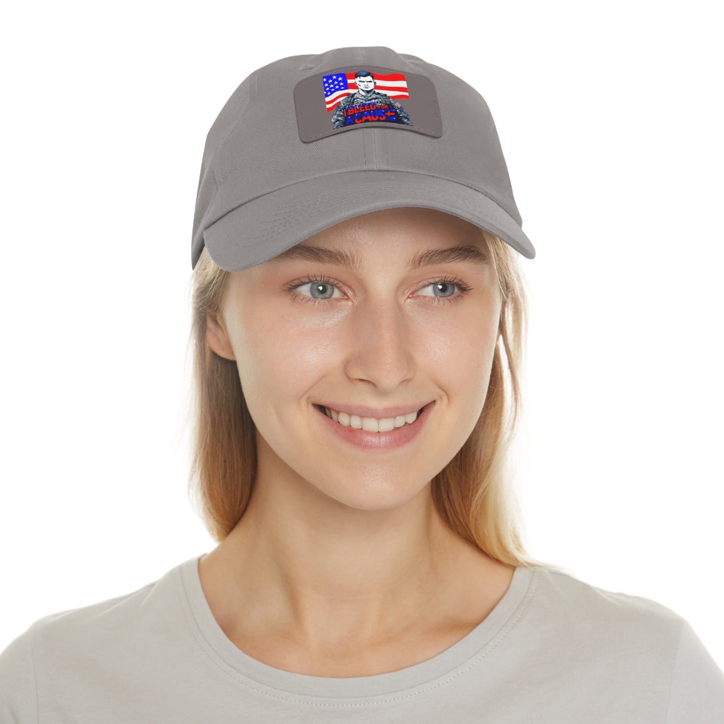 Patriotic Dad Hat with Leather Patch | Perfect Gift for Father's Day, Independence Day, Casual Outings, Outdoor Events, Everyday Wear