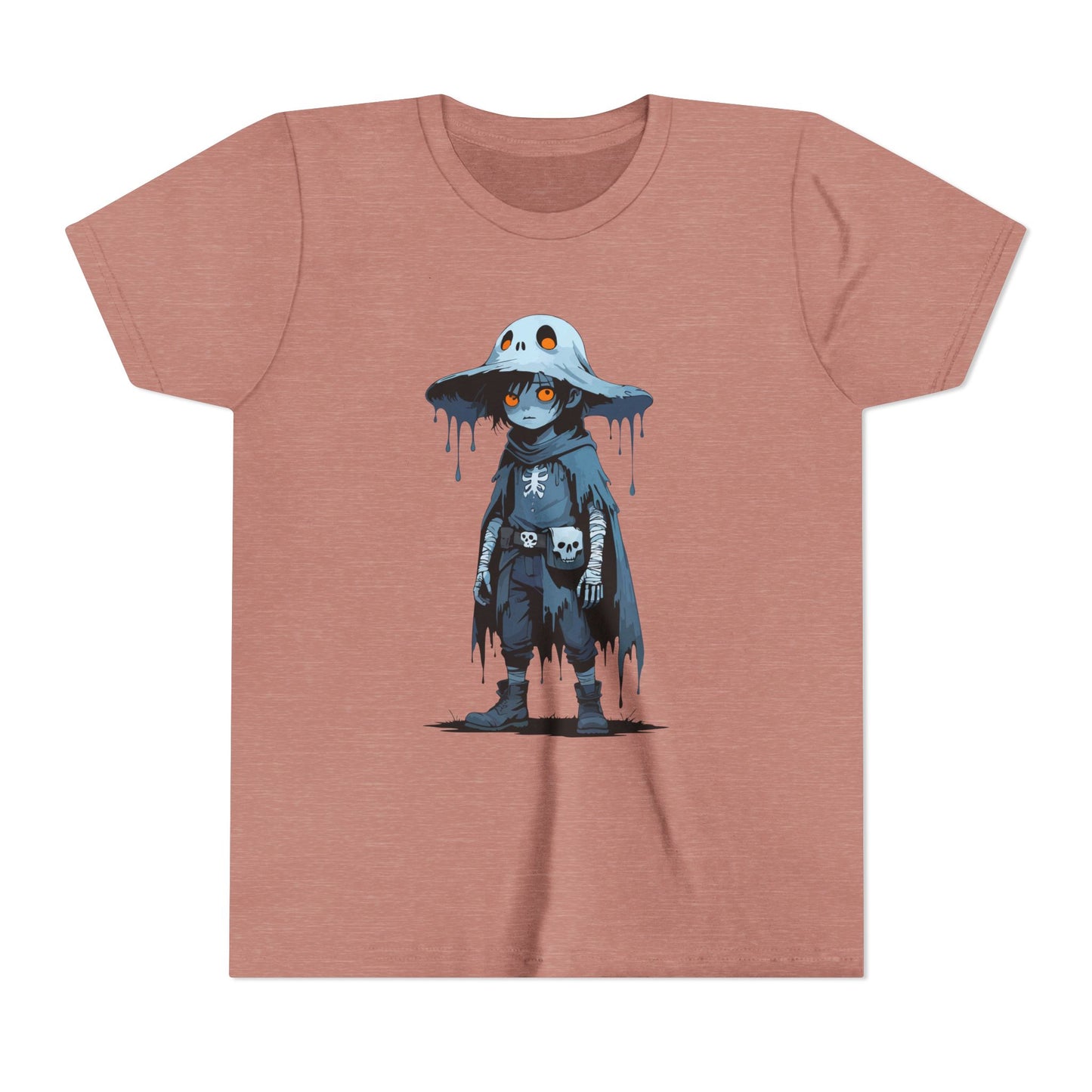 Youth Short Sleeve Graphic Tee, Cool Cartoon T-Shirt for Kids, Unique Gift for Birthdays, Halloween, Playtime, Easygoing Style