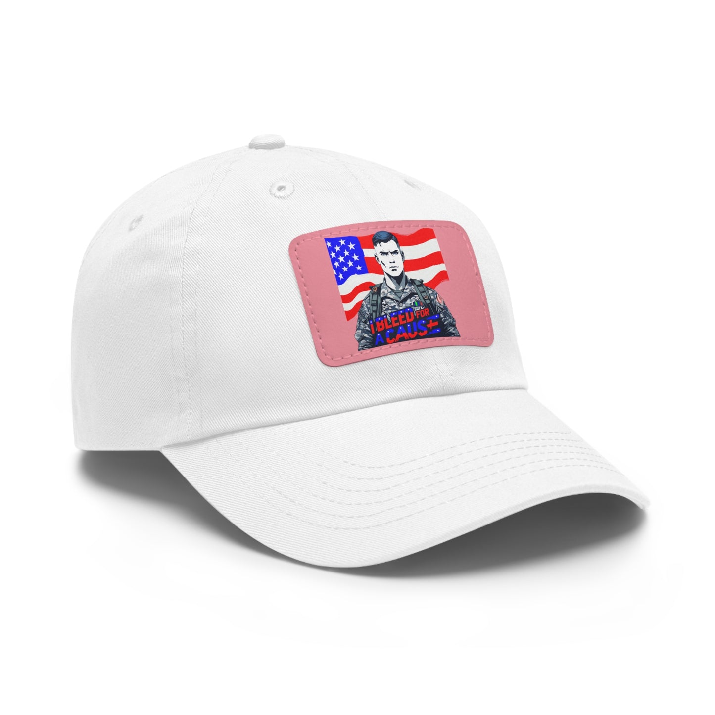 Patriotic Dad Hat with Leather Patch | Perfect Gift for Father's Day, Independence Day, Casual Outings, Outdoor Events, Everyday Wear