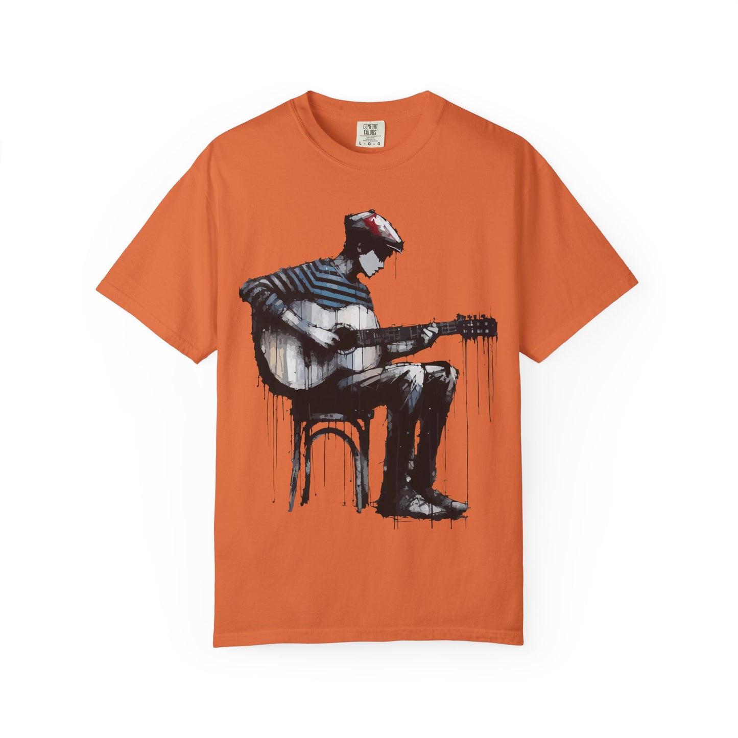 Artistic Guitarist Unisex T-shirt, Music Lover Gift, Bohemian Style Tee, Unisex Gift, Casual Wear