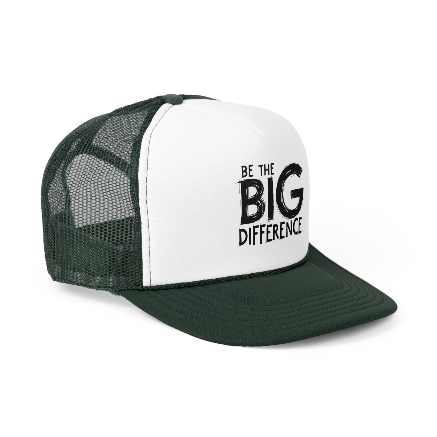 Vibrant Trucker Cap with 'Be the BIG Difference' Design, Ideal Gift for Outdoor Lovers, Great for Summer, Festivals, and Fundraisers