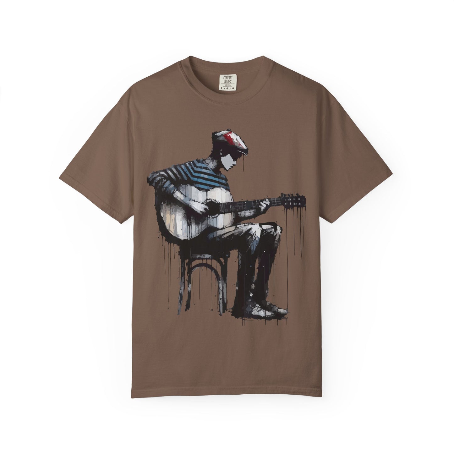 Artistic Guitarist Unisex T-shirt, Music Lover Gift, Bohemian Style Tee, Unisex Gift, Casual Wear