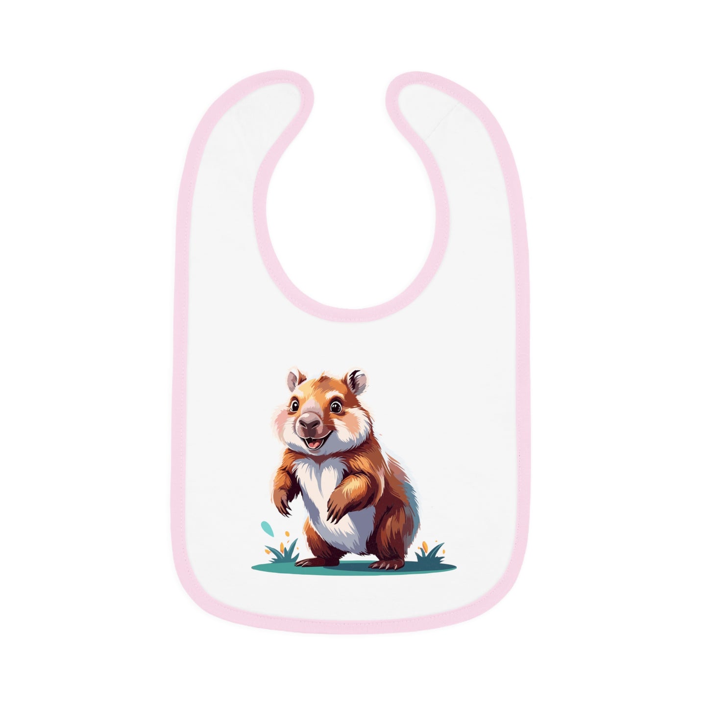 Cute Baby Bib with Adorable Wombat Design, Baby Shower Gift, Toddler Feeding Essential, Cute Animal Bib, Newborn Feeding Accessory