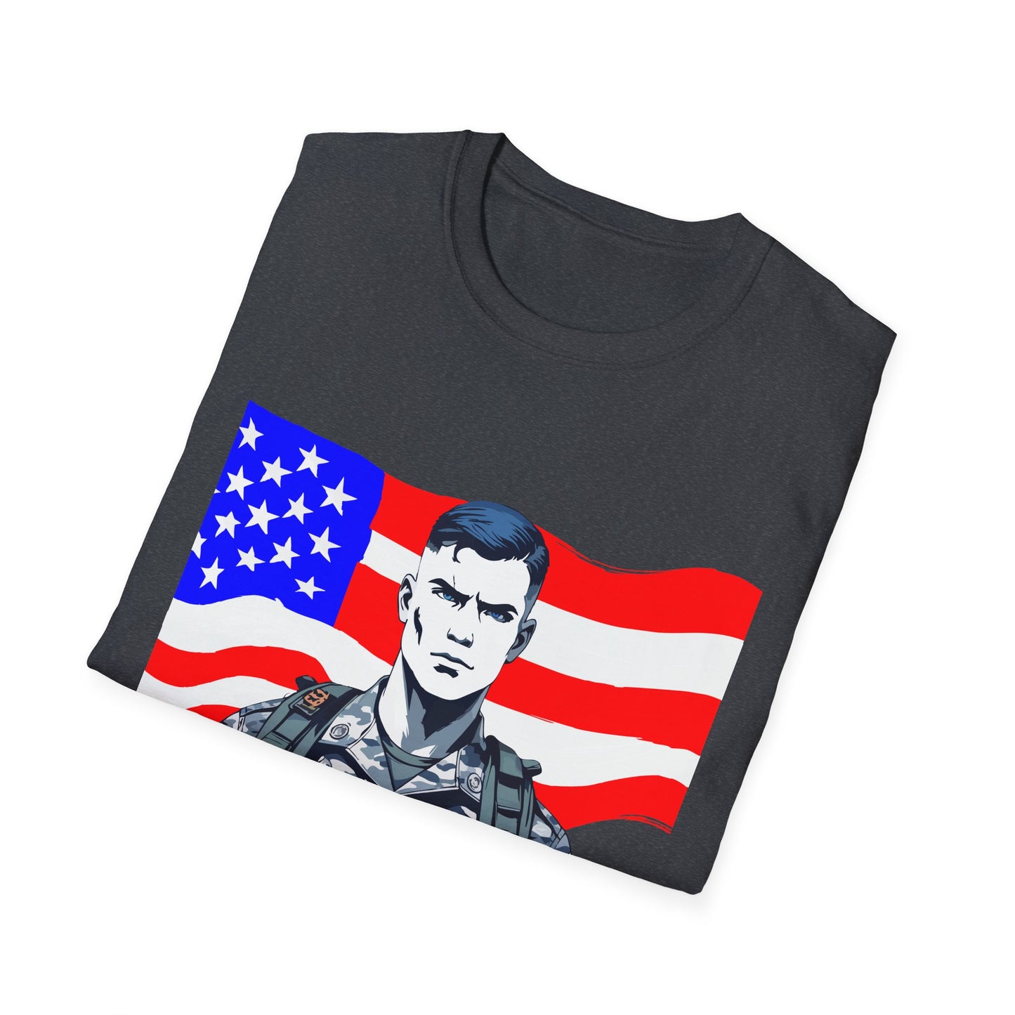 Patriotic Graphic Tee - I Bleed for a Cause, Veteran's Day Gift, Casual Wear, Unisex T-Shirt, Military Pride