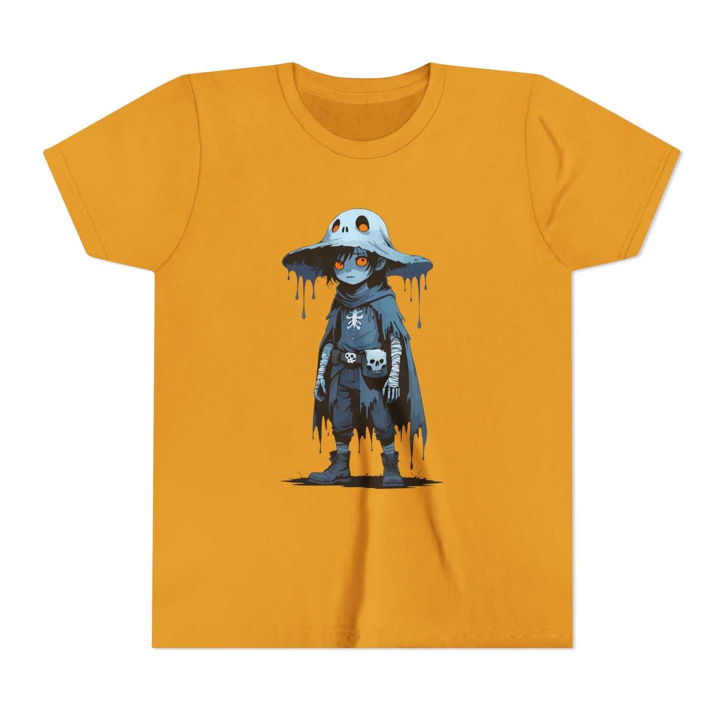 Youth Short Sleeve Graphic Tee, Cool Cartoon T-Shirt for Kids, Unique Gift for Birthdays, Halloween, Playtime, Easygoing Style