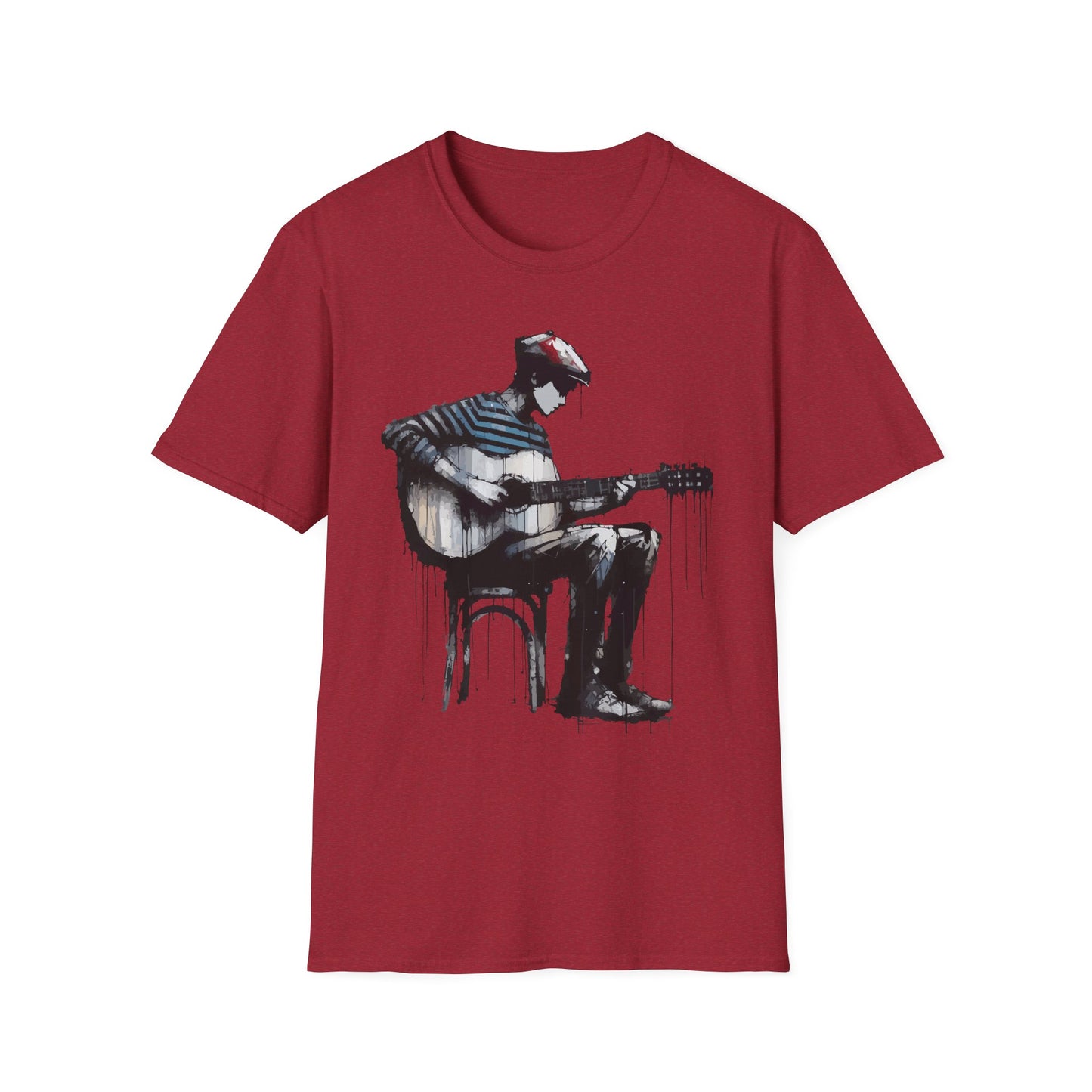 Artistic Guitarist Unisex T-Shirt | Music Lover Gift, Casual Wear, Festival Apparel, Creative Style, Unique Design