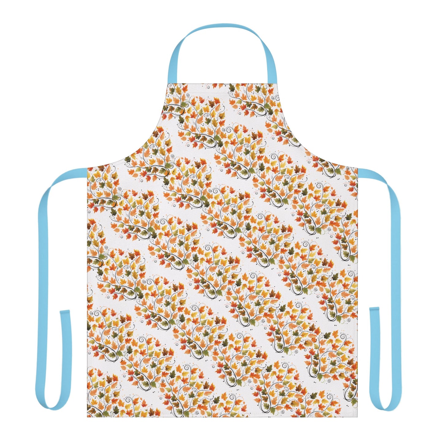 Vibrant Floral Apron with 5-Color Straps, Kitchen Gift, Cooking Apron, Chef Apron, Gardening Gift, Culinary Essentials