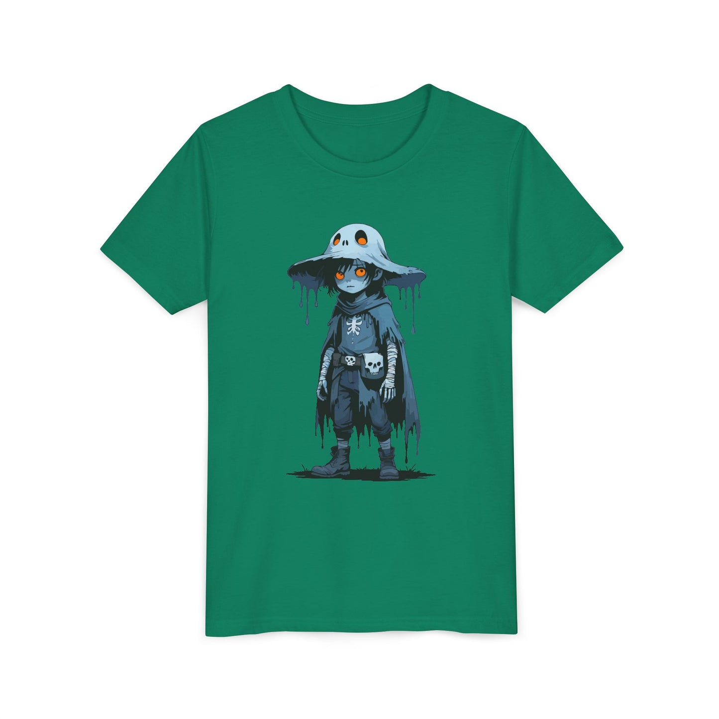 Youth Short Sleeve Graphic Tee, Cool Cartoon T-Shirt for Kids, Unique Gift for Birthdays, Halloween, Playtime, Easygoing Style