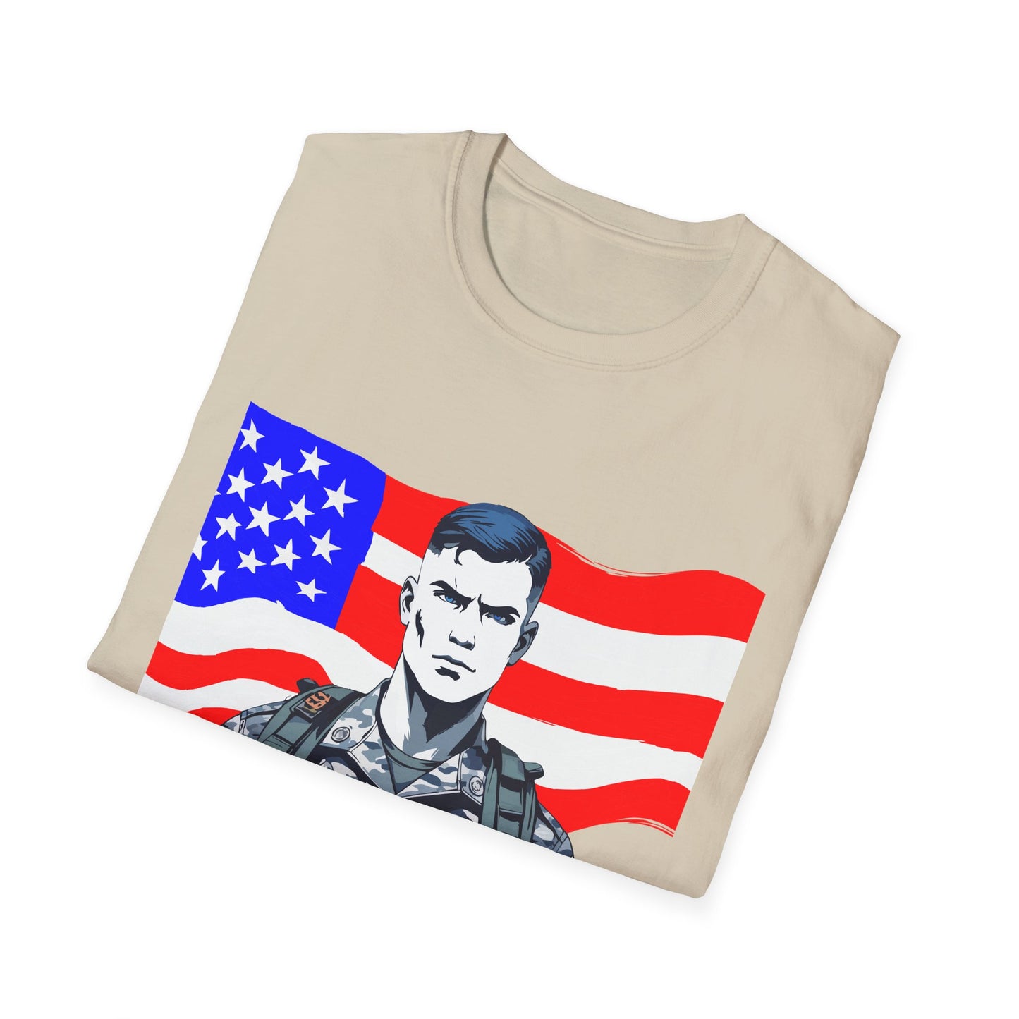 Patriotic Graphic Tee - I Bleed for a Cause, Veteran's Day Gift, Casual Wear, Unisex T-Shirt, Military Pride