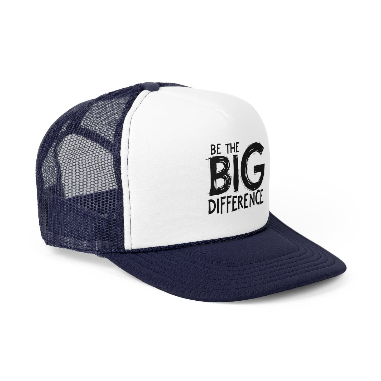 Vibrant Trucker Cap with 'Be the BIG Difference' Design, Ideal Gift for Outdoor Lovers, Great for Summer, Festivals, and Fundraisers