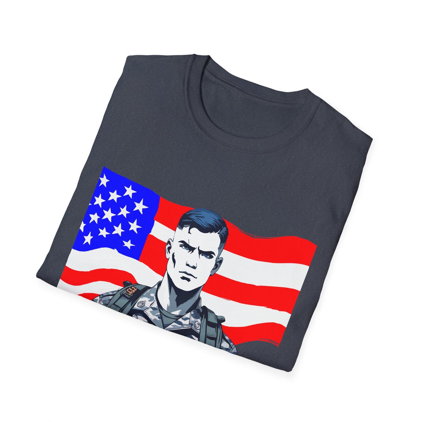 Patriotic Graphic Tee - I Bleed for a Cause, Veteran's Day Gift, Casual Wear, Unisex T-Shirt, Military Pride