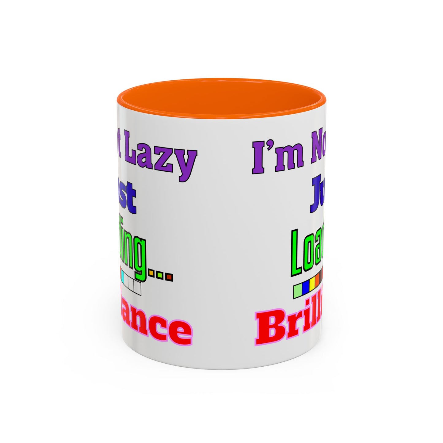 Accent Coffee Mug - I'm Not Lazy, Just Loading... Perfect Gift for Tech Lovers, Office Humor, Programmers, Coffee Lovers, Birthday