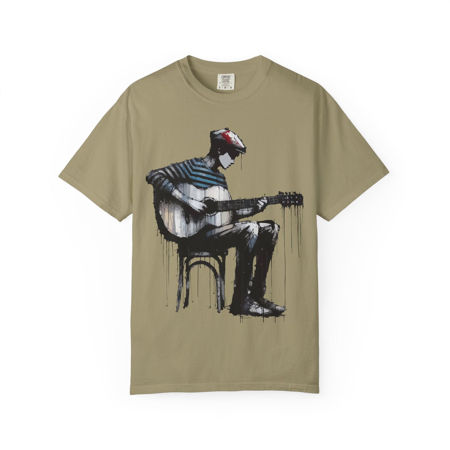 Artistic Guitarist Unisex T-shirt, Music Lover Gift, Bohemian Style Tee, Unisex Gift, Casual Wear