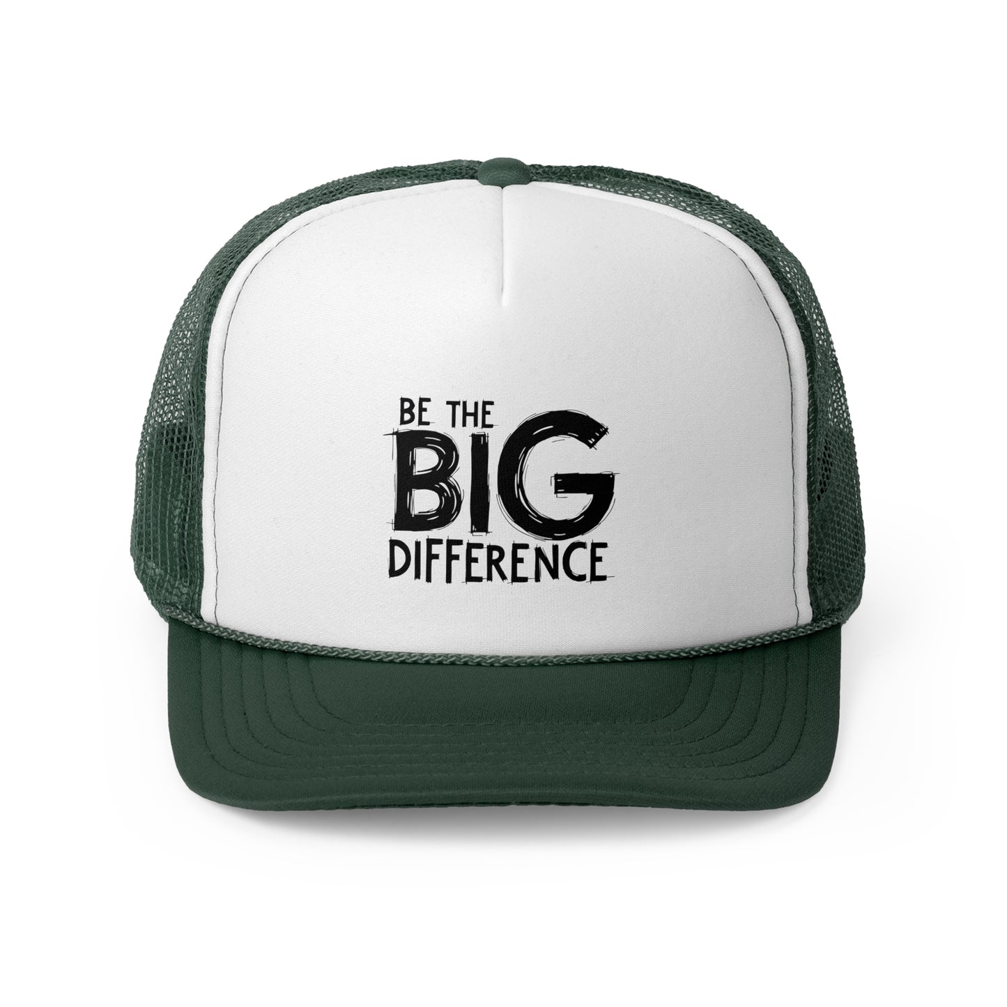Vibrant Trucker Cap with 'Be the BIG Difference' Design, Ideal Gift for Outdoor Lovers, Great for Summer, Festivals, and Fundraisers