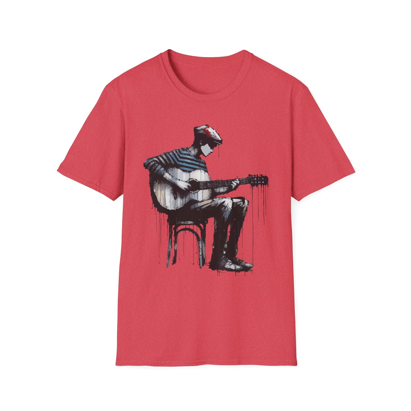 Artistic Guitarist Unisex T-Shirt | Music Lover Gift, Casual Wear, Festival Apparel, Creative Style, Unique Design