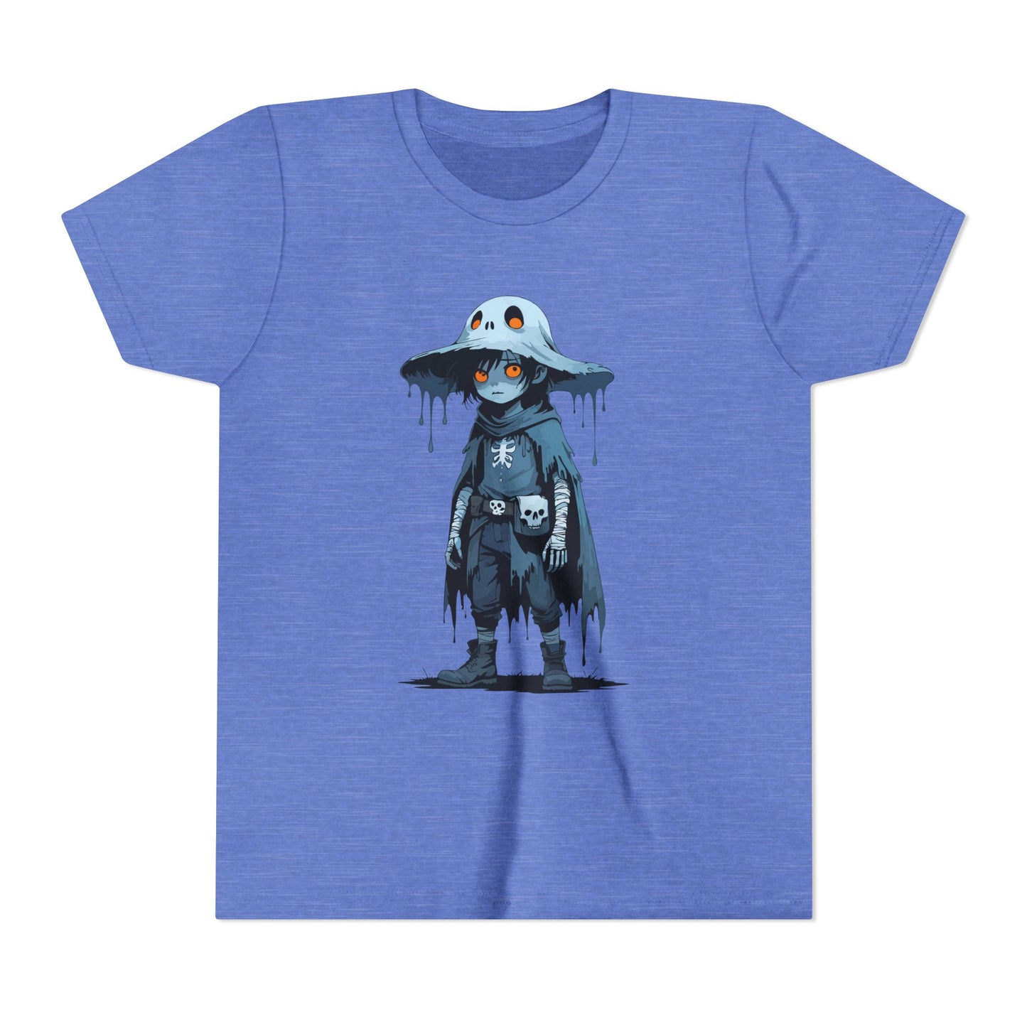 Youth Short Sleeve Graphic Tee, Cool Cartoon T-Shirt for Kids, Unique Gift for Birthdays, Halloween, Playtime, Easygoing Style
