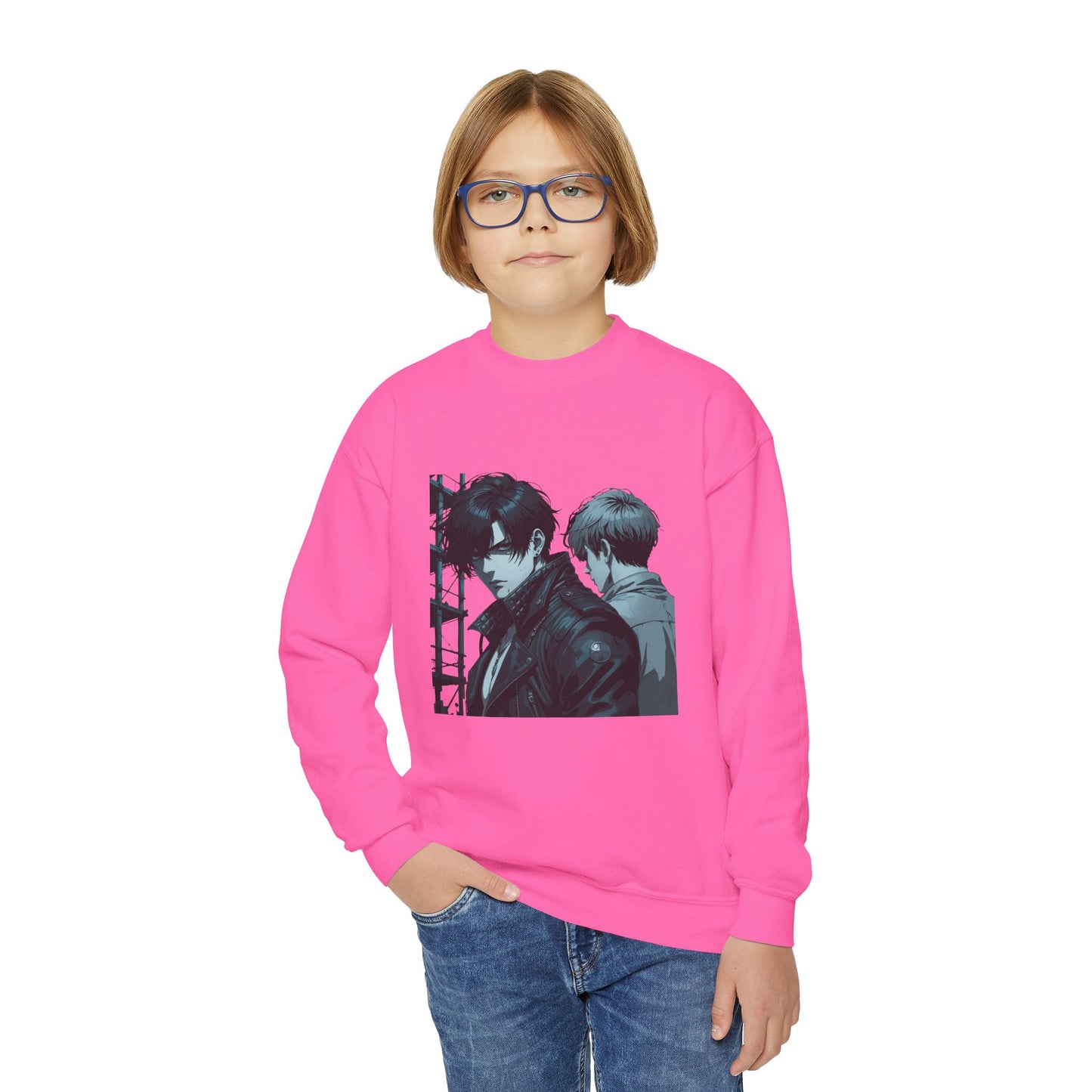 Youth Crewneck Sweatshirt - Vintage-Inspired Graphic Sweatshirt for Teens, Casual Wear, Gift for Birthdays & Holidays, Cozy Outfit