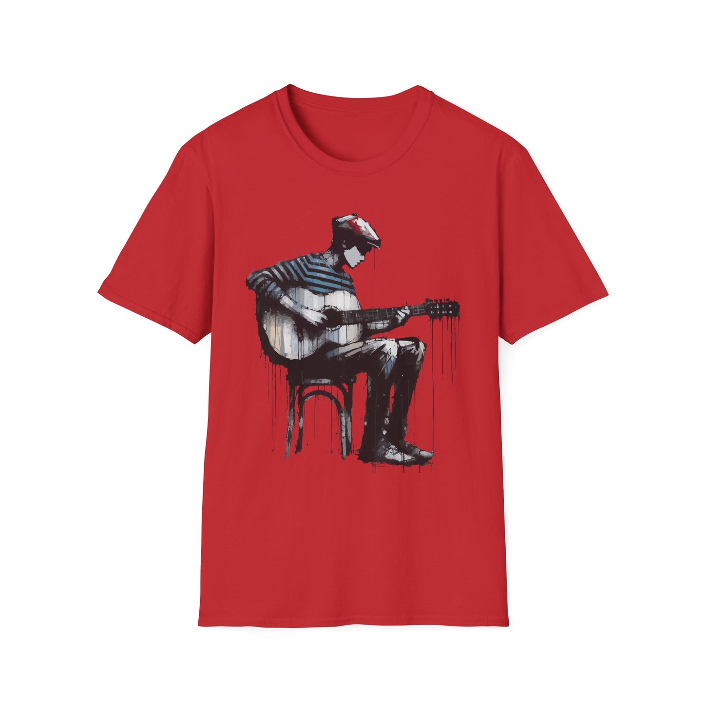Artistic Guitarist Unisex T-Shirt | Music Lover Gift, Casual Wear, Festival Apparel, Creative Style, Unique Design