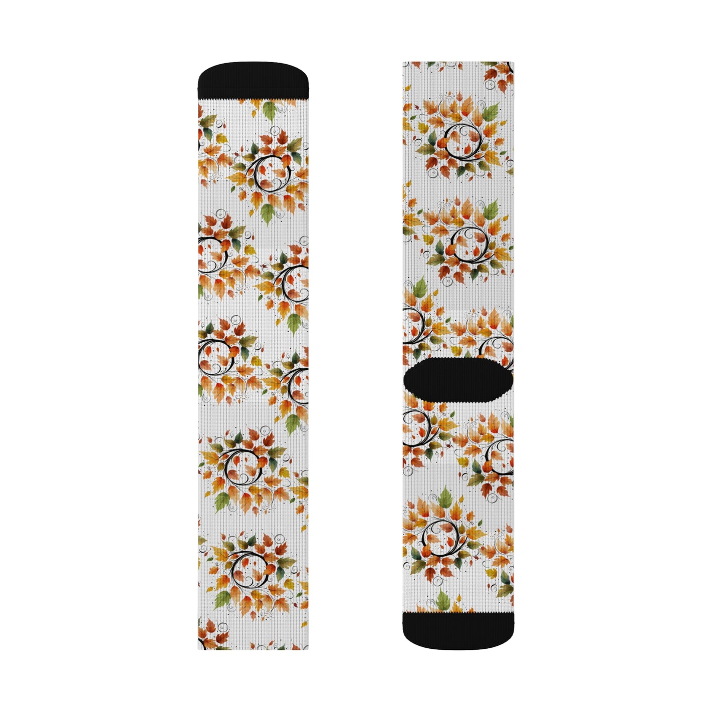 Floral Patterned Sublimation Socks, Cozy Gift for Her, Stylish Footwear for Spring, Unique Present for Celebrations