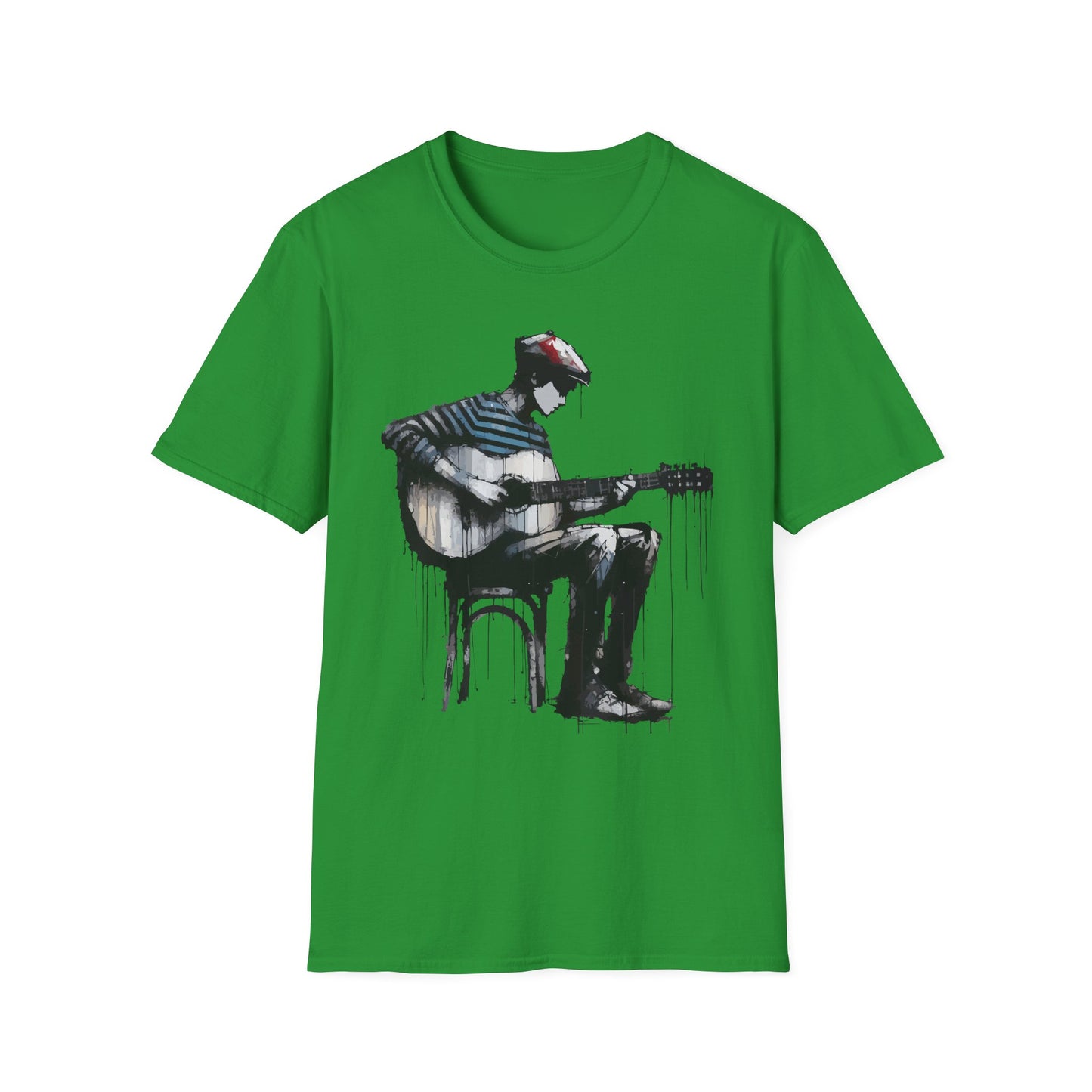 Artistic Guitarist Unisex T-Shirt | Music Lover Gift, Casual Wear, Festival Apparel, Creative Style, Unique Design