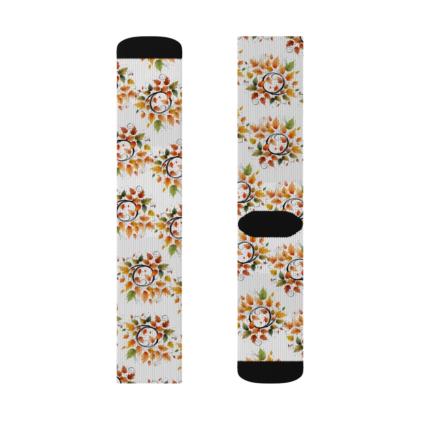 Floral Patterned Sublimation Socks, Cozy Gift for Her, Stylish Footwear for Spring, Unique Present for Celebrations