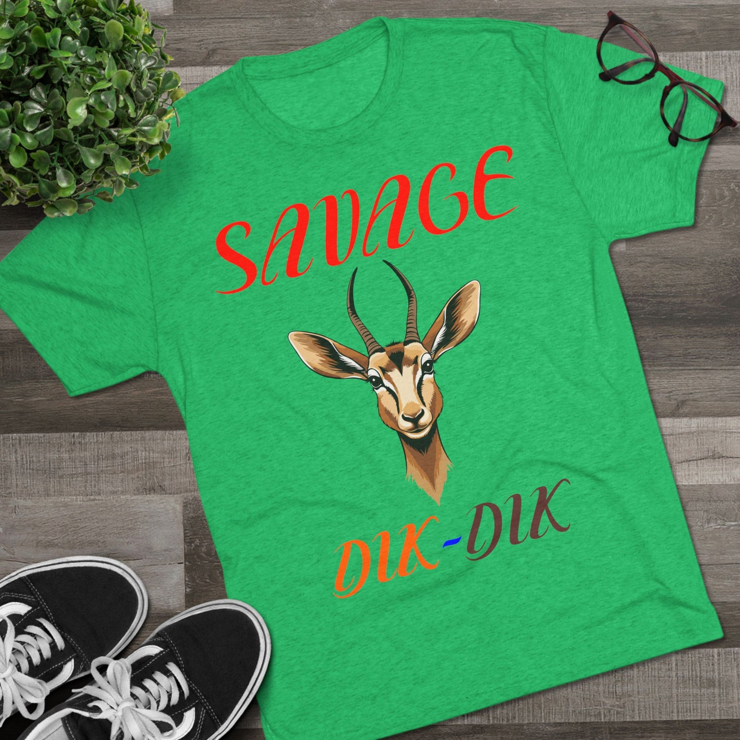 Savage Dik-Dik Unisex Tee - Trendy Graphic T-Shirt, Perfect for Casual Wear, Gift for Wildlife Lovers, Fun Statement Tee