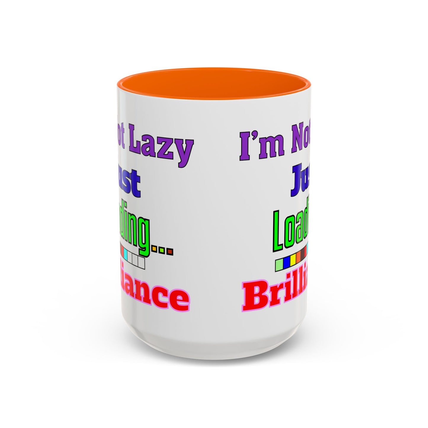 Accent Coffee Mug - I'm Not Lazy, Just Loading... Perfect Gift for Tech Lovers, Office Humor, Programmers, Coffee Lovers, Birthday