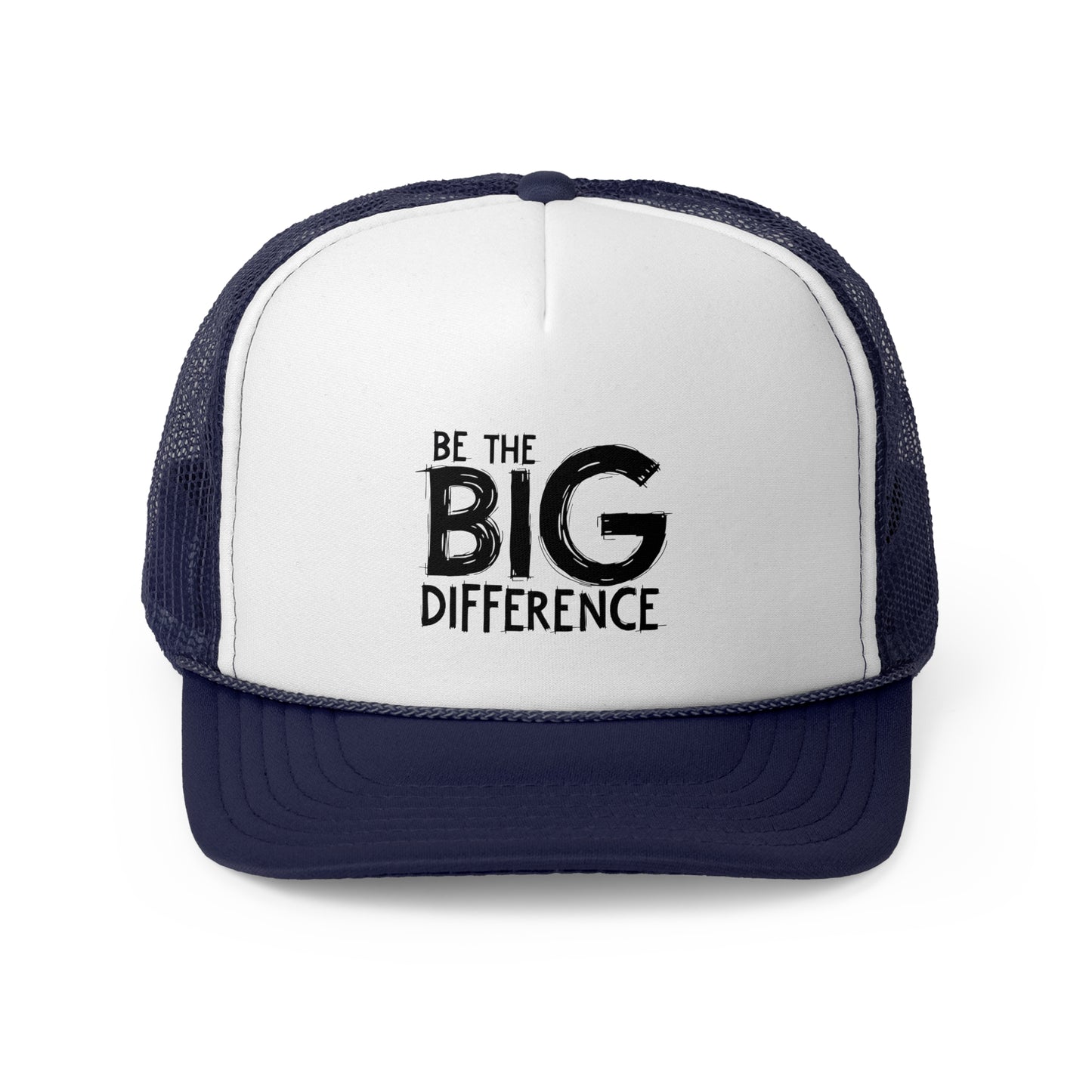 Vibrant Trucker Cap with 'Be the BIG Difference' Design, Ideal Gift for Outdoor Lovers, Great for Summer, Festivals, and Fundraisers