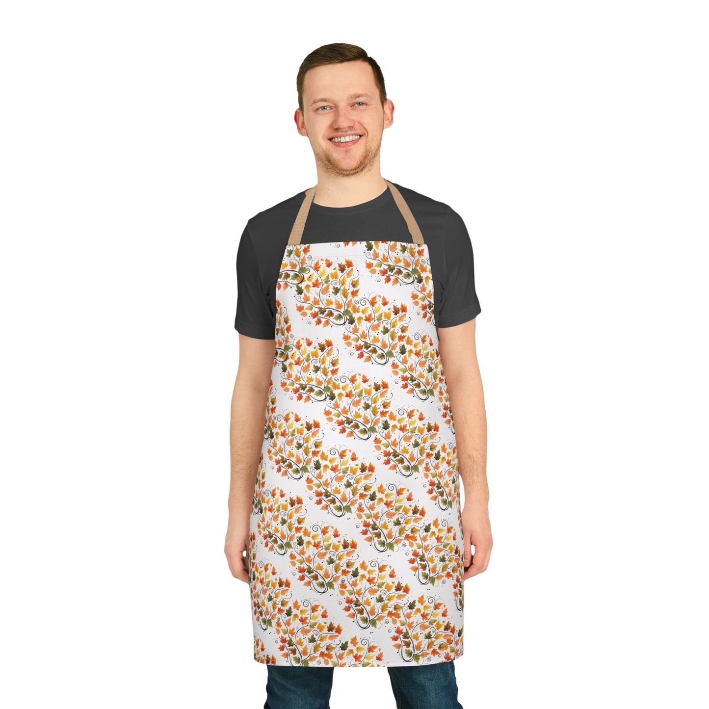 Vibrant Floral Apron with 5-Color Straps, Kitchen Gift, Cooking Apron, Chef Apron, Gardening Gift, Culinary Essentials
