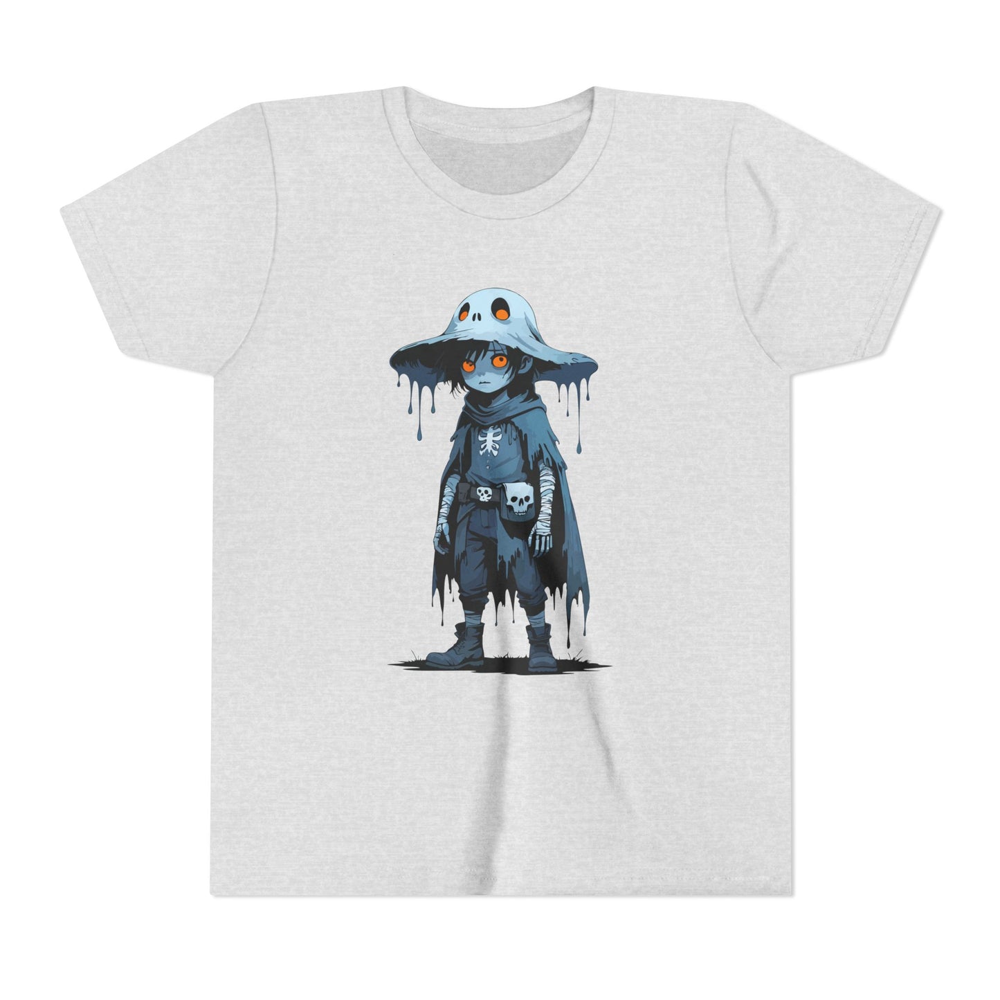 Youth Short Sleeve Graphic Tee, Cool Cartoon T-Shirt for Kids, Unique Gift for Birthdays, Halloween, Playtime, Easygoing Style