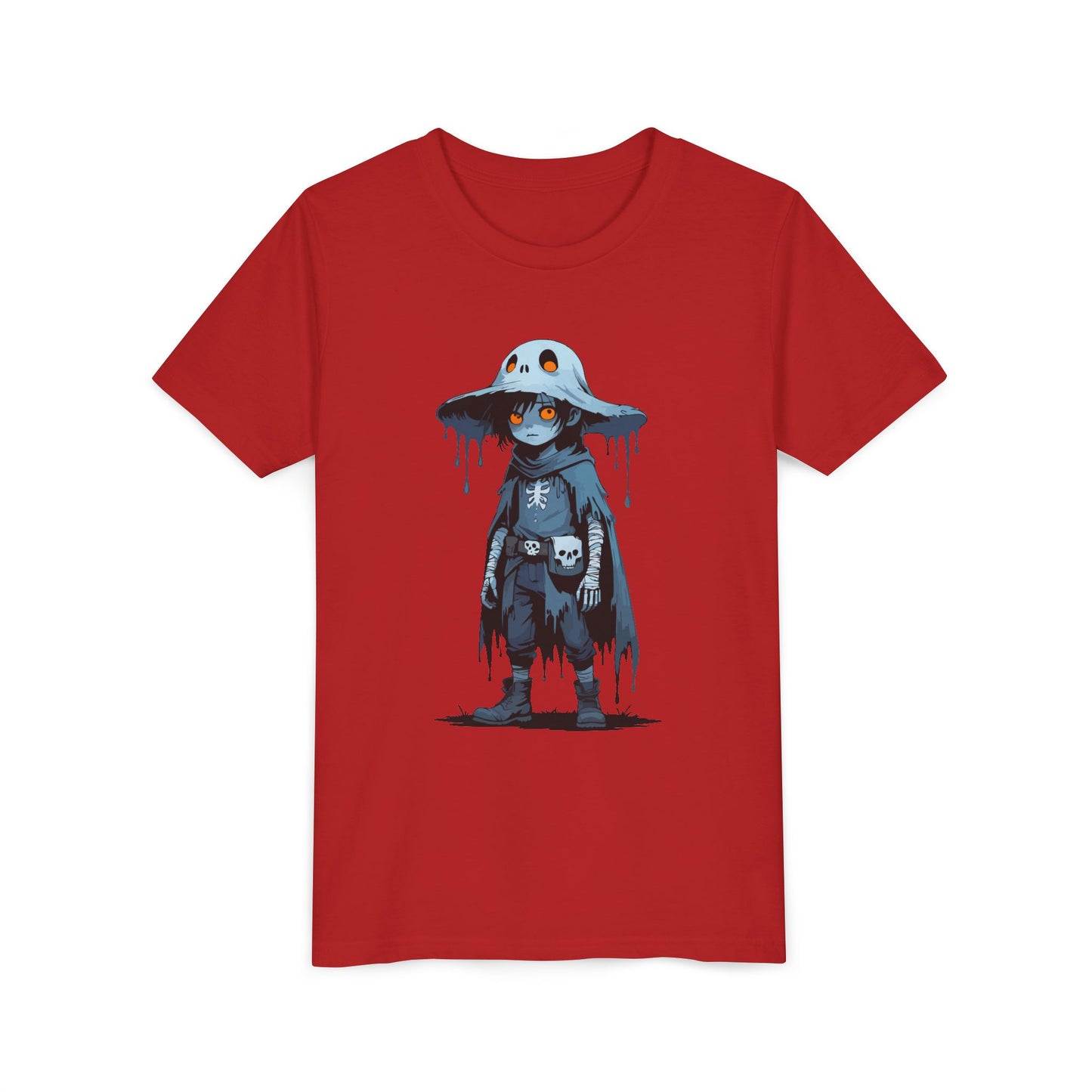Youth Short Sleeve Graphic Tee, Cool Cartoon T-Shirt for Kids, Unique Gift for Birthdays, Halloween, Playtime, Easygoing Style