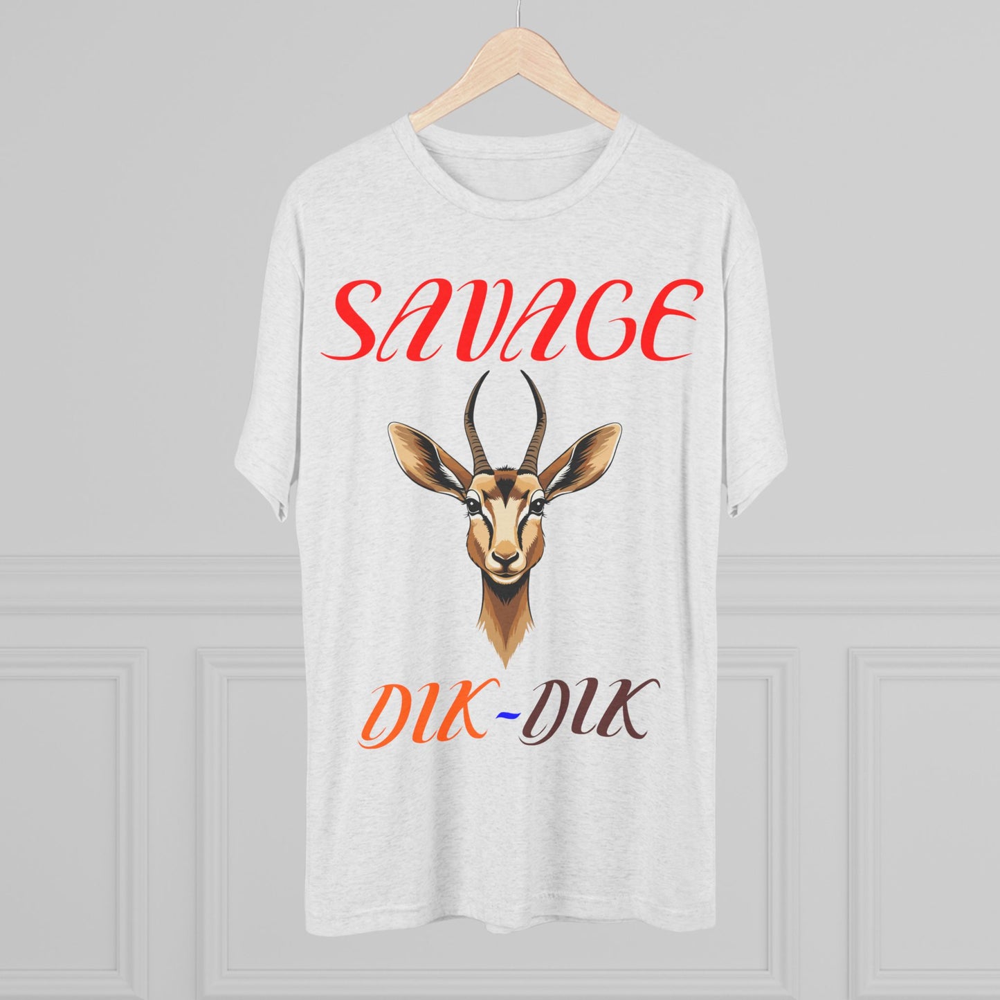 Savage Dik-Dik Unisex Tee - Trendy Graphic T-Shirt, Perfect for Casual Wear, Gift for Wildlife Lovers, Fun Statement Tee