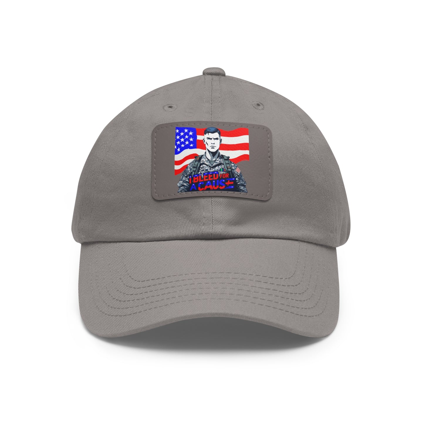 Patriotic Dad Hat with Leather Patch | Perfect Gift for Father's Day, Independence Day, Casual Outings, Outdoor Events, Everyday Wear
