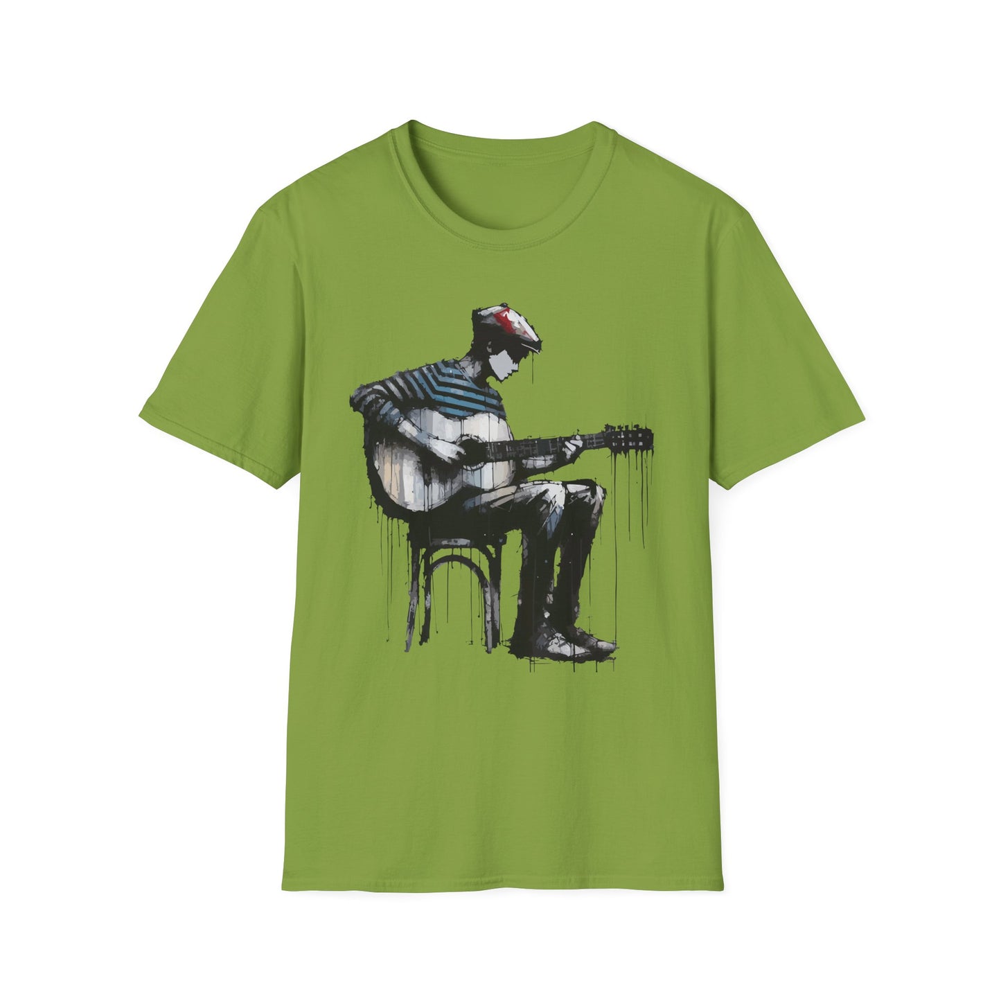 Artistic Guitarist Unisex T-Shirt | Music Lover Gift, Casual Wear, Festival Apparel, Creative Style, Unique Design