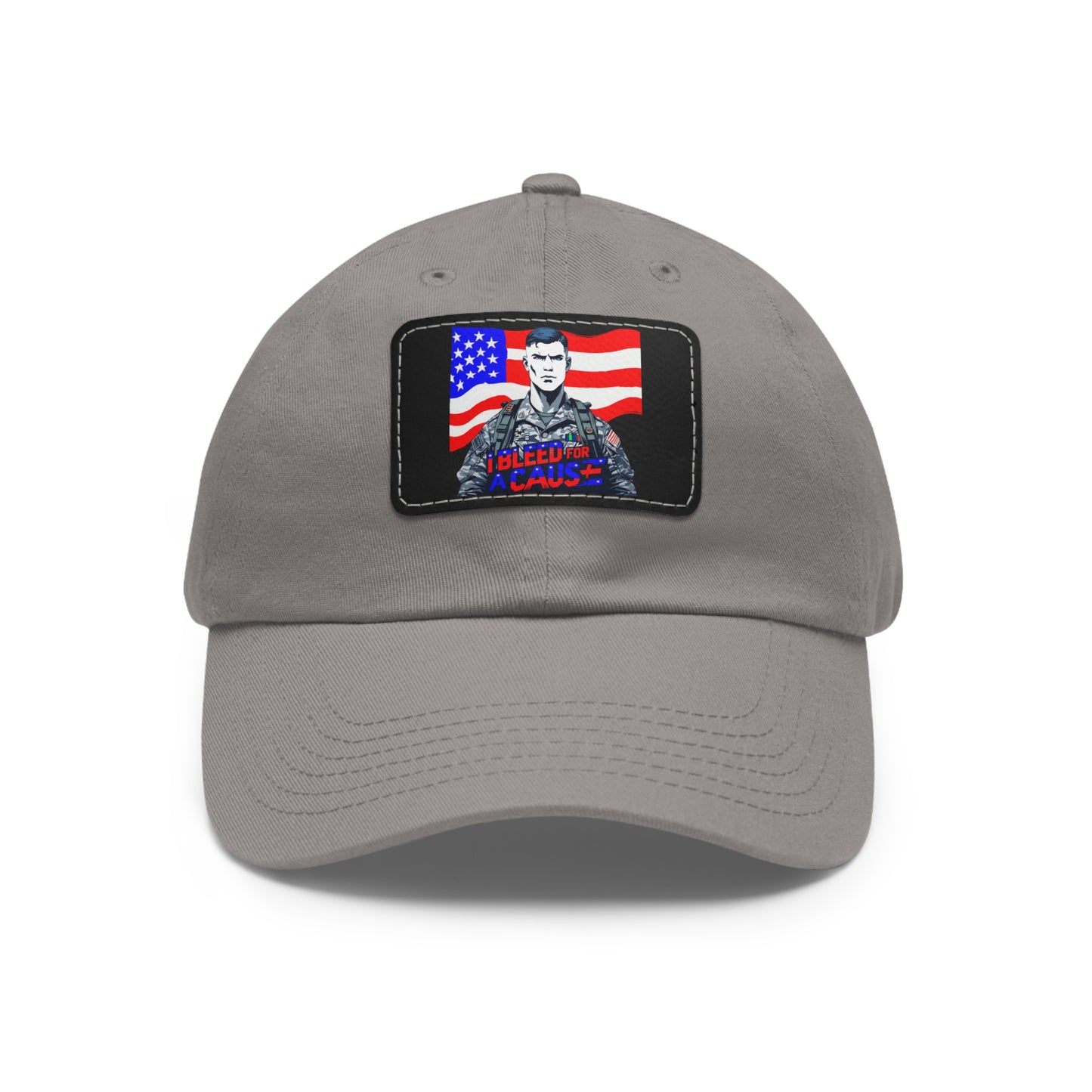 Patriotic Dad Hat with Leather Patch | Perfect Gift for Father's Day, Independence Day, Casual Outings, Outdoor Events, Everyday Wear
