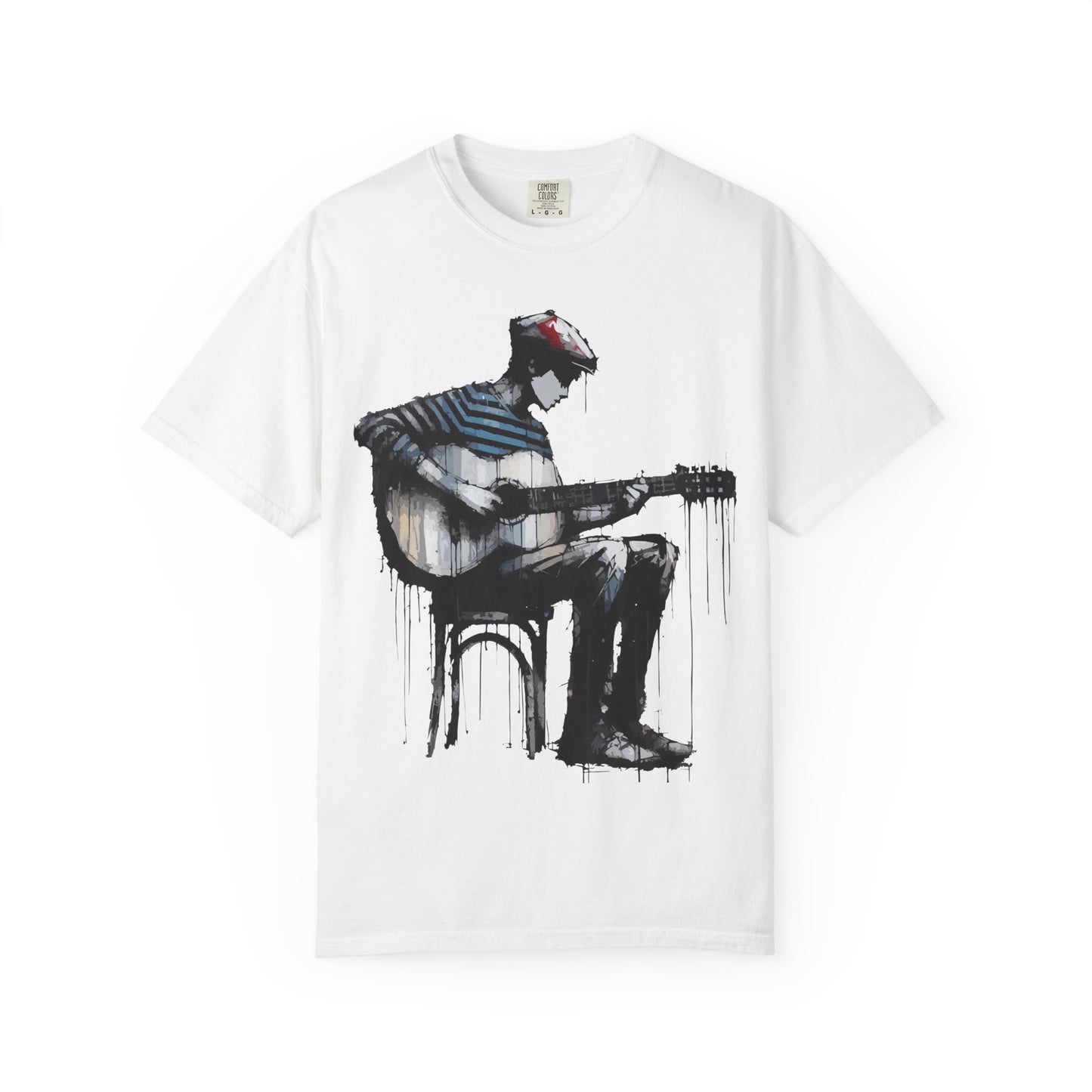 Artistic Guitarist Unisex T-shirt, Music Lover Gift, Bohemian Style Tee, Unisex Gift, Casual Wear