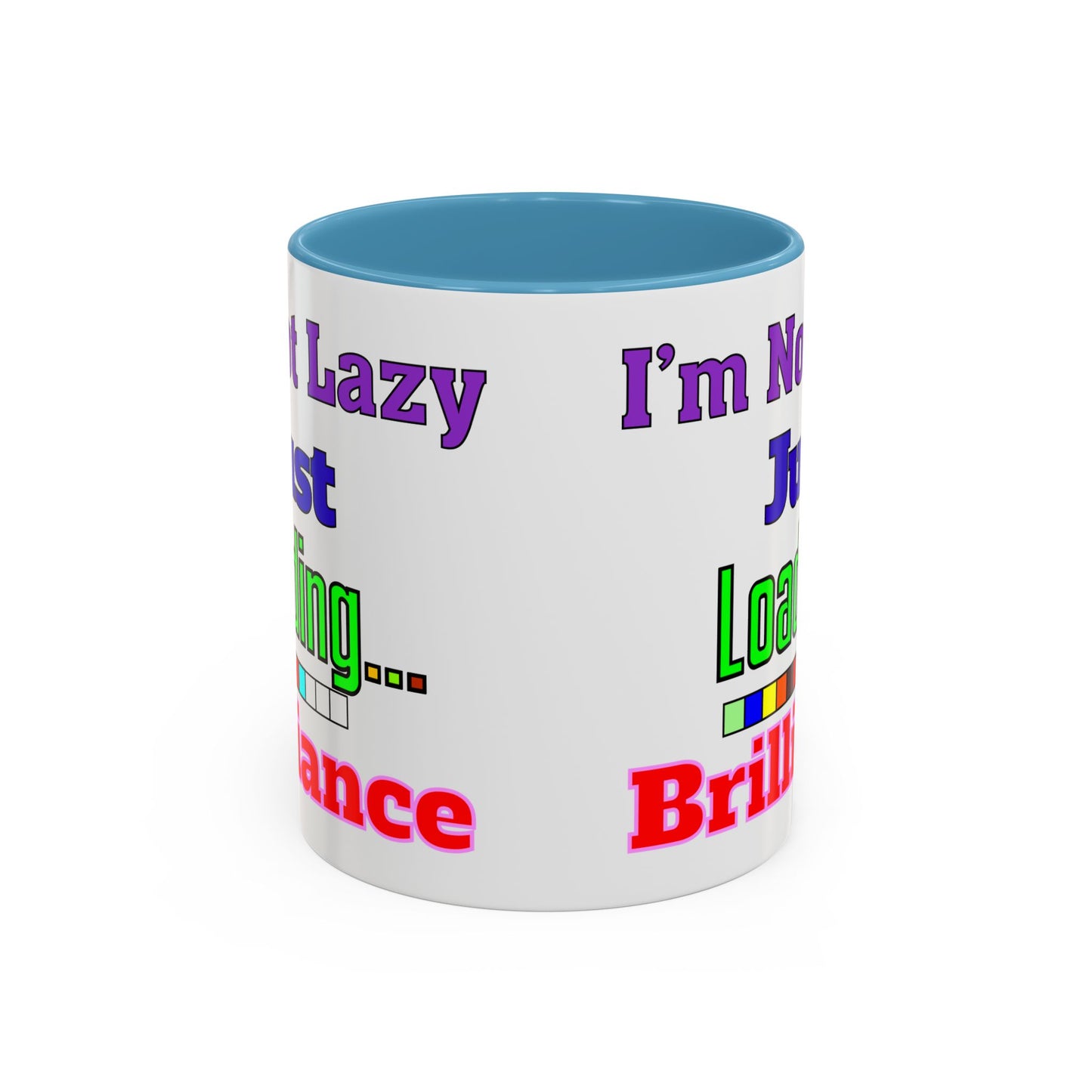 Accent Coffee Mug - I'm Not Lazy, Just Loading... Perfect Gift for Tech Lovers, Office Humor, Programmers, Coffee Lovers, Birthday