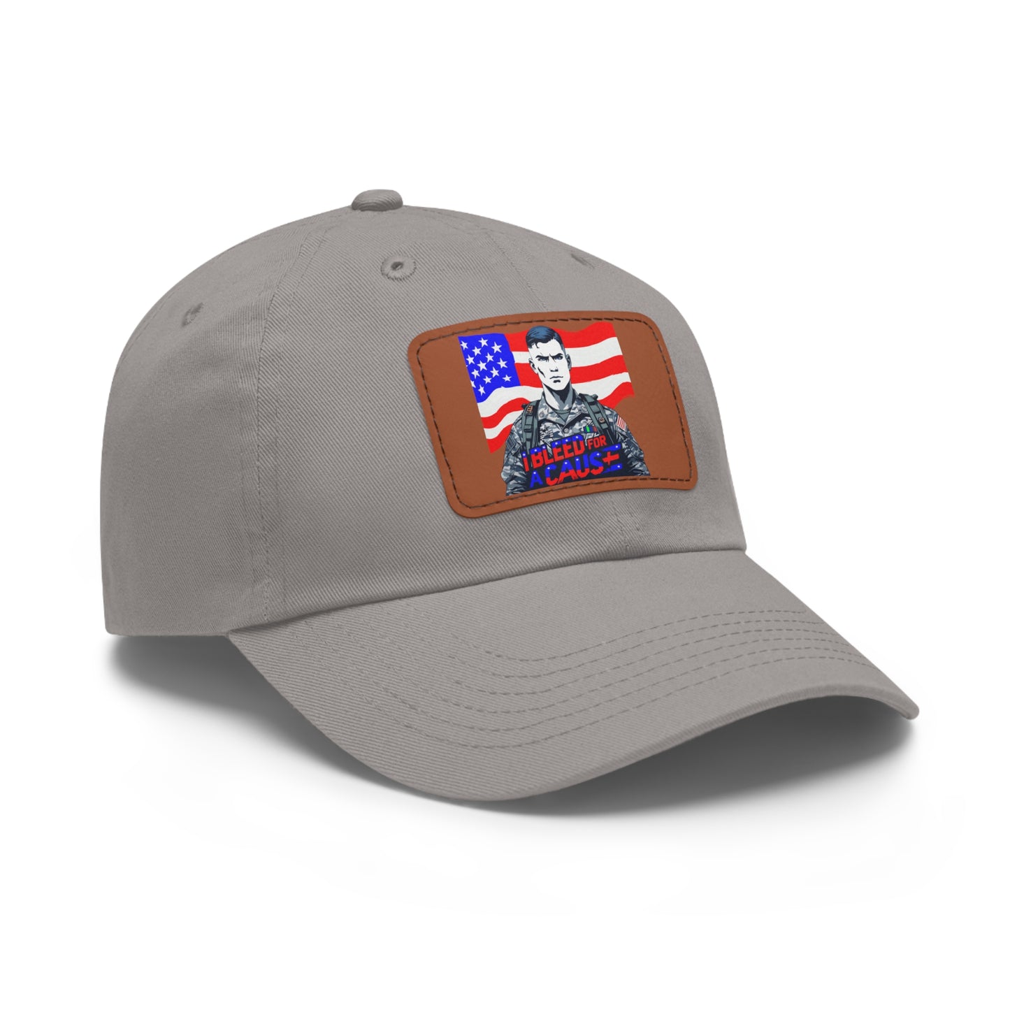 Patriotic Dad Hat with Leather Patch | Perfect Gift for Father's Day, Independence Day, Casual Outings, Outdoor Events, Everyday Wear